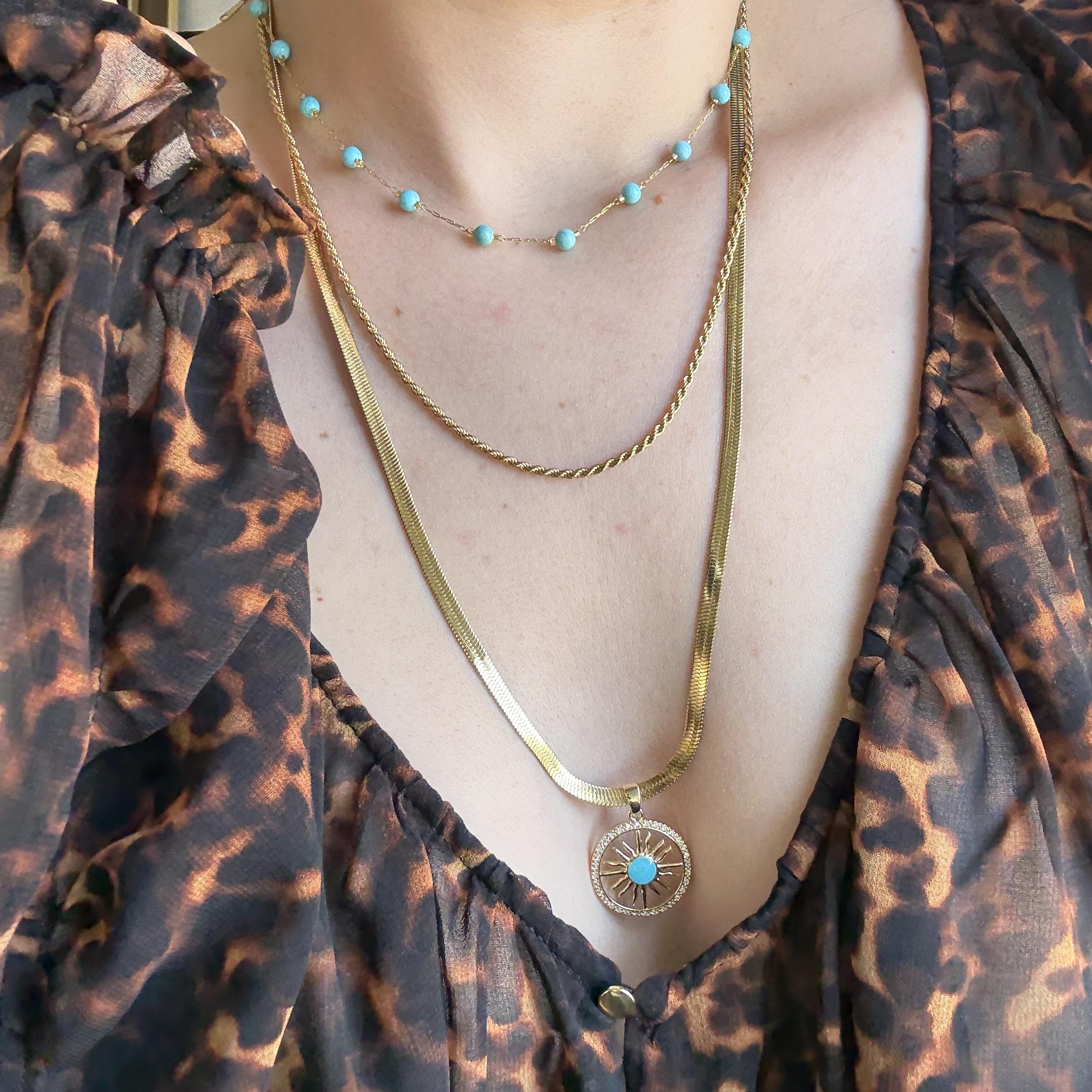 Çelik 3lü Kolye Seti