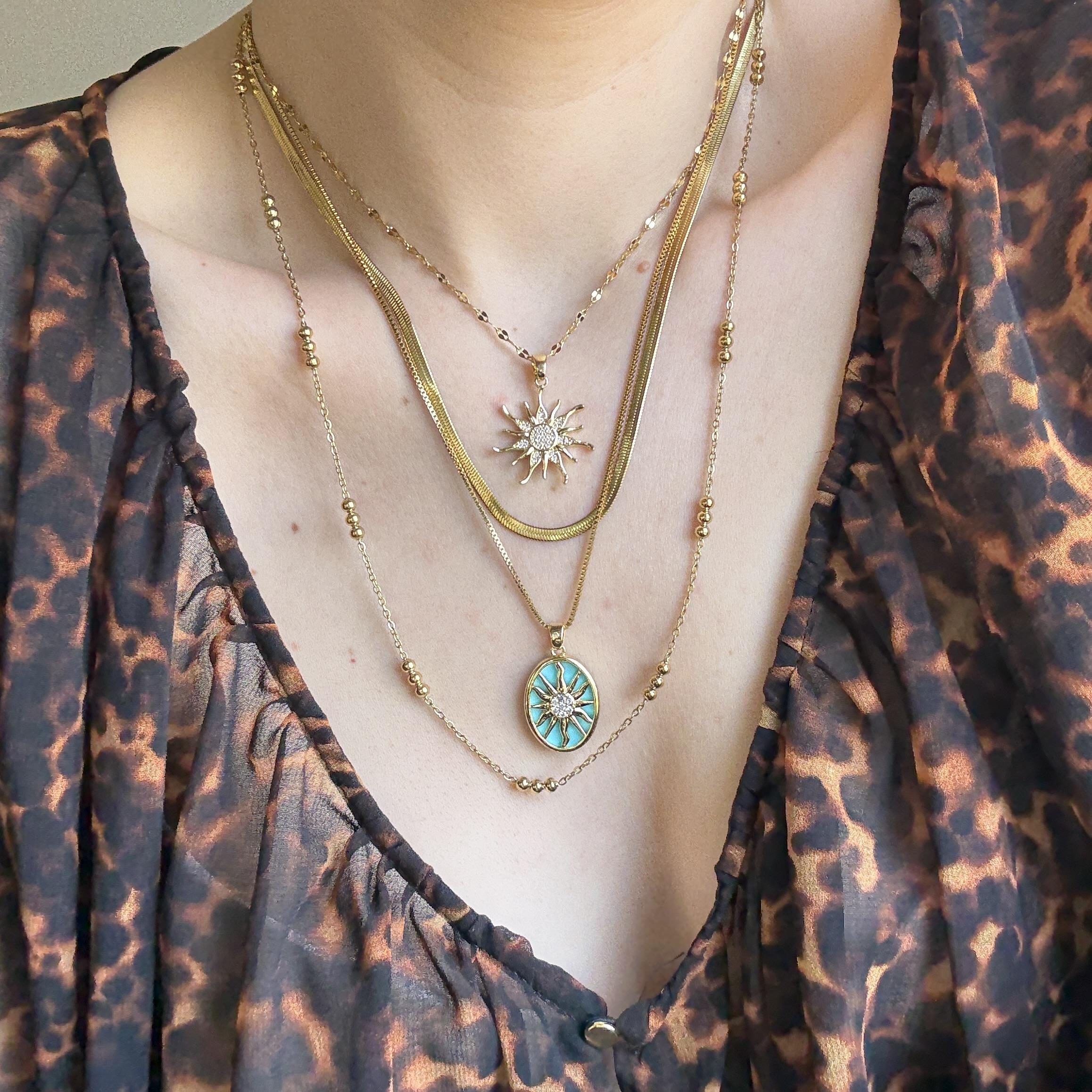 Çelik 4lü Kolye Seti