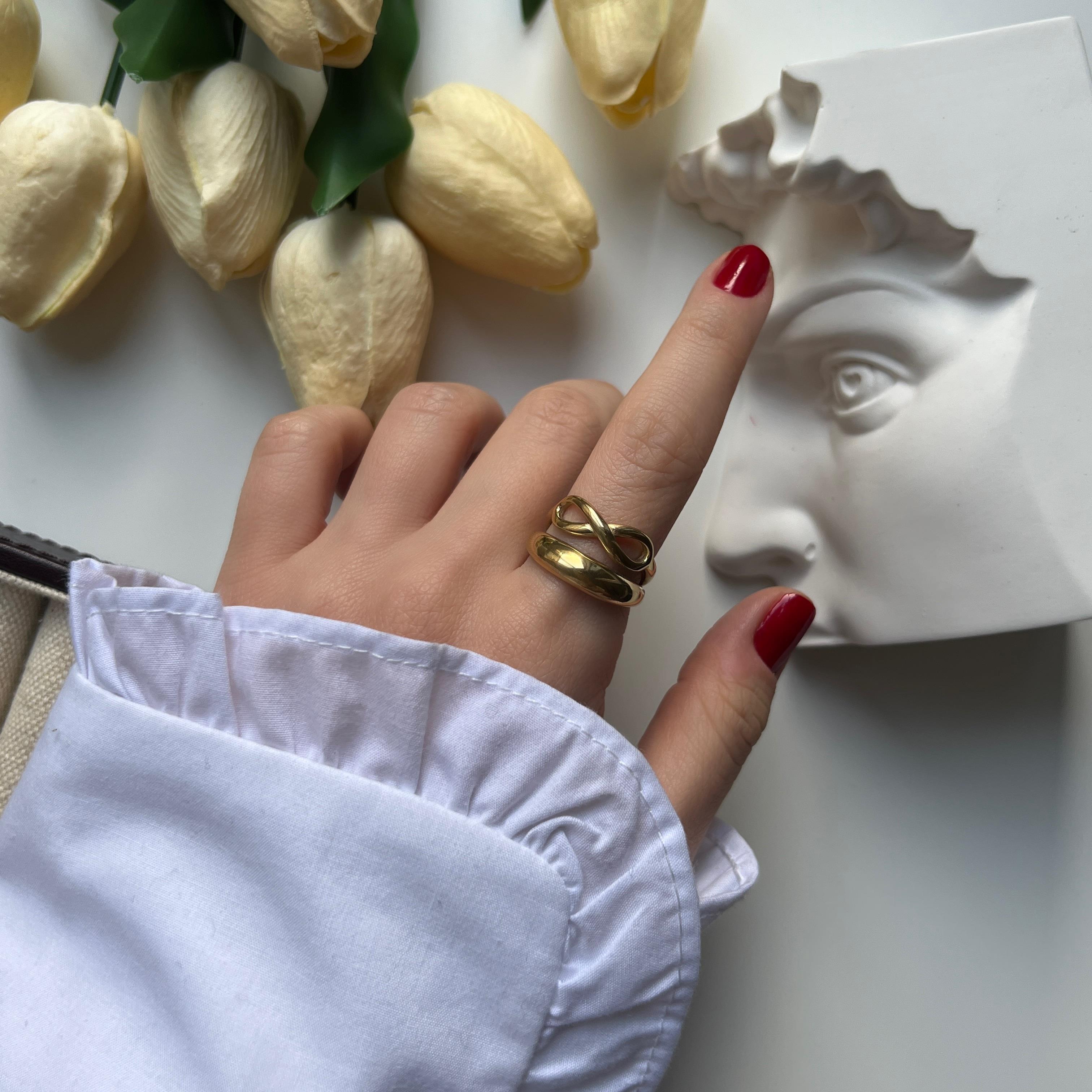 Çelik Alyans&Sonsuzluk Yüzük