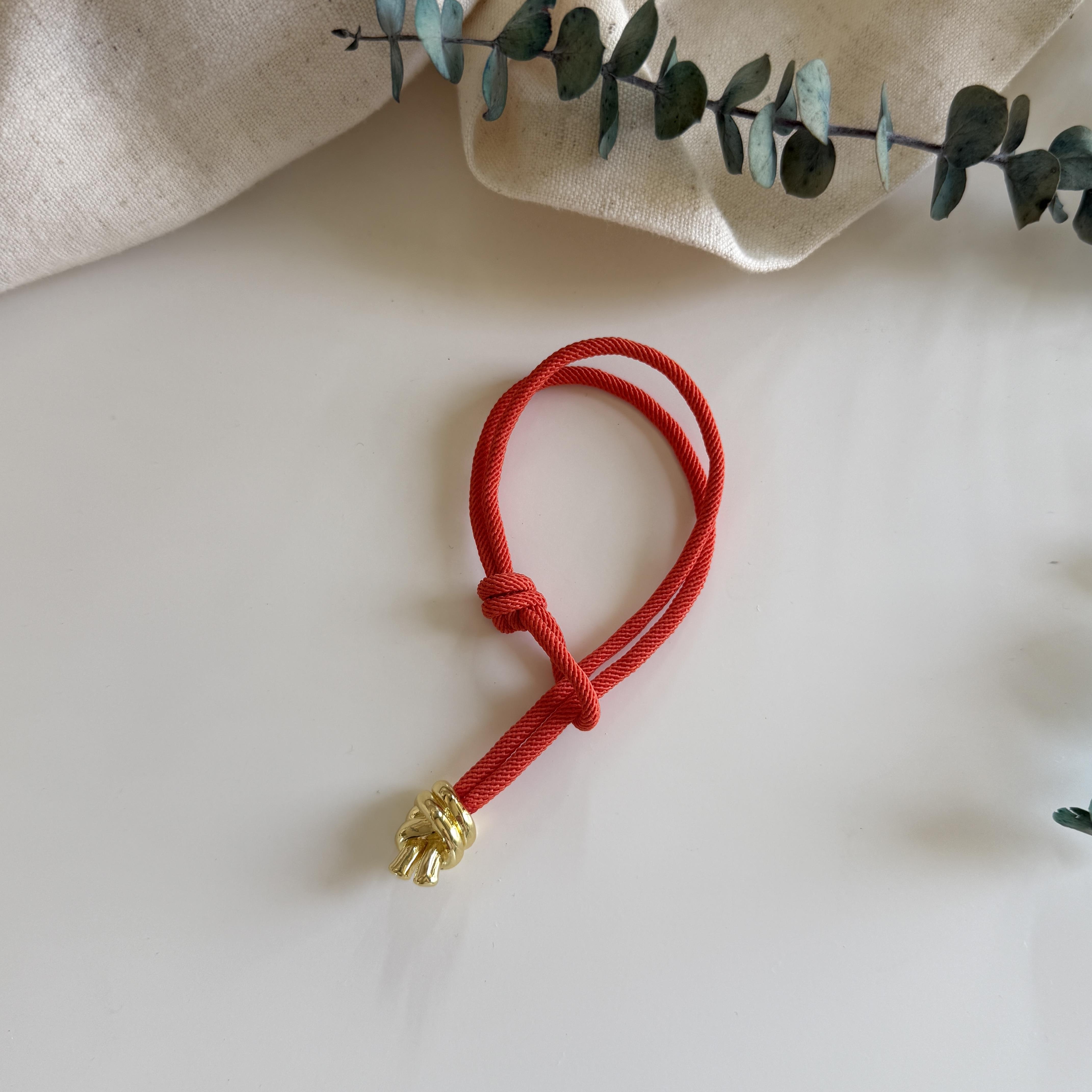 Çelik Kırmızı Halat Bileklik