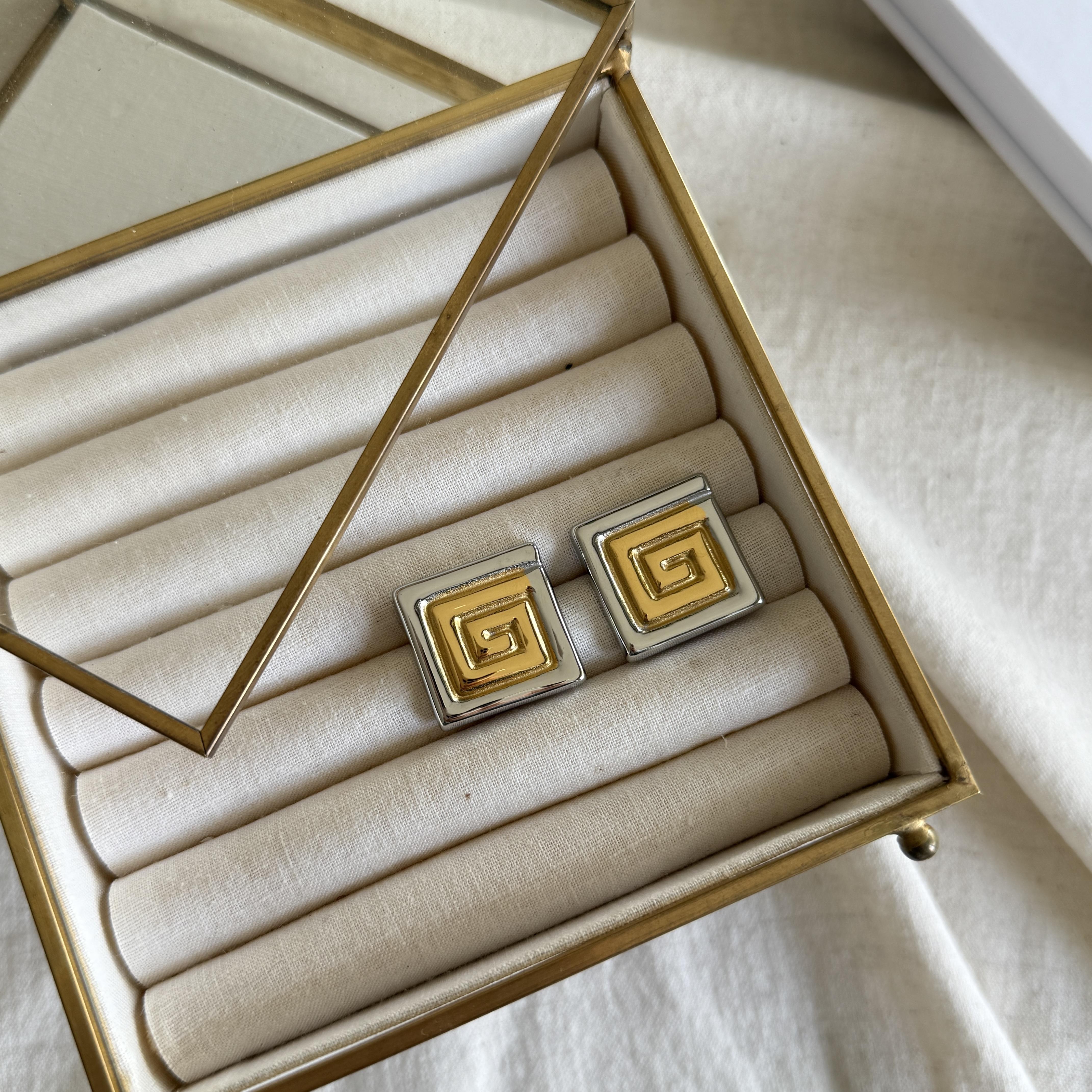 Çelik Mix Labirent Küpe