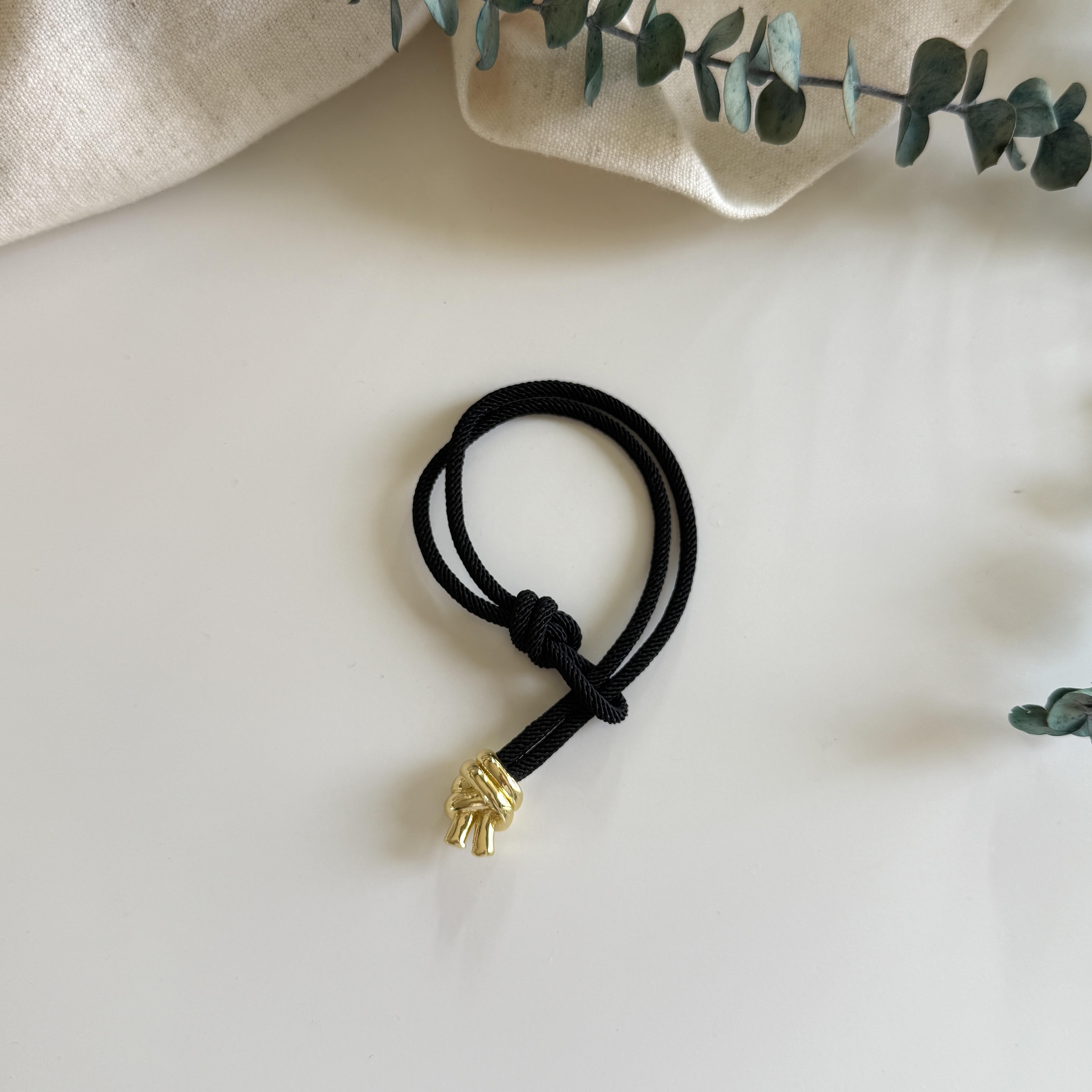 Çelik Siyah Halat Bileklik