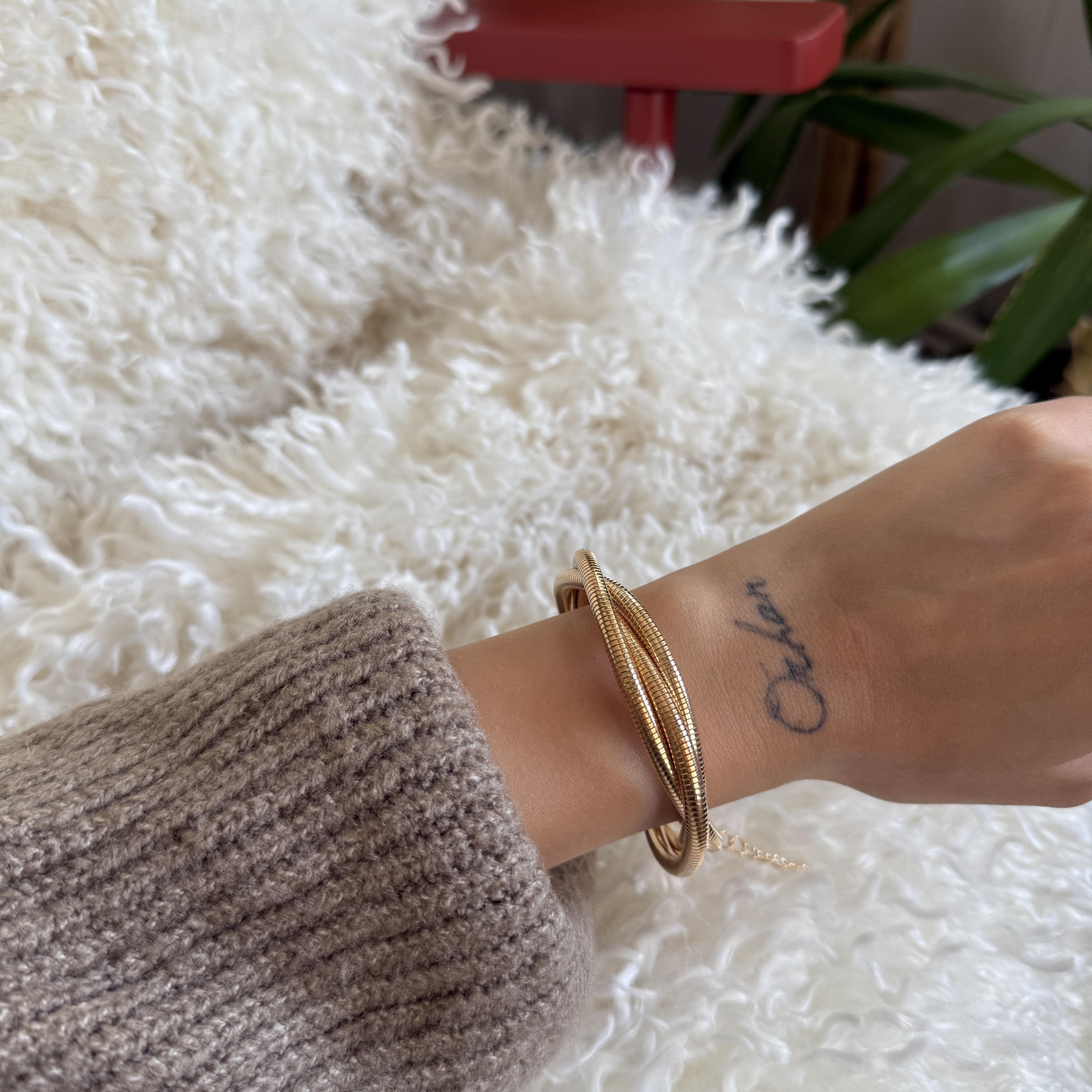 Gold 3lü Burgu Bileklik