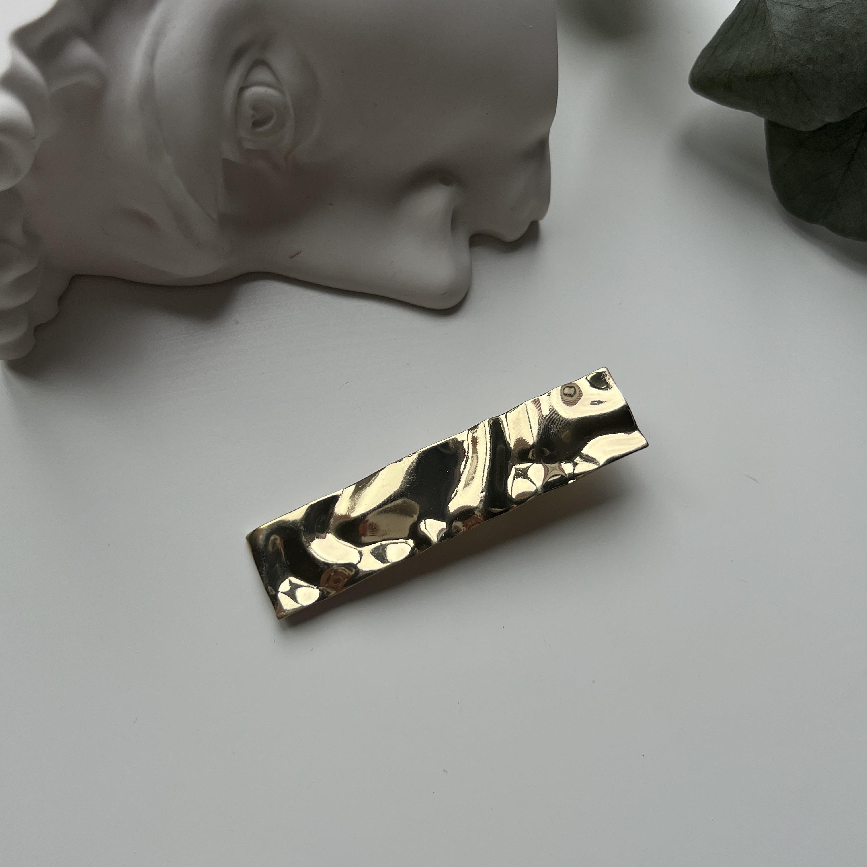 Gold Dalgalı Yan Toka