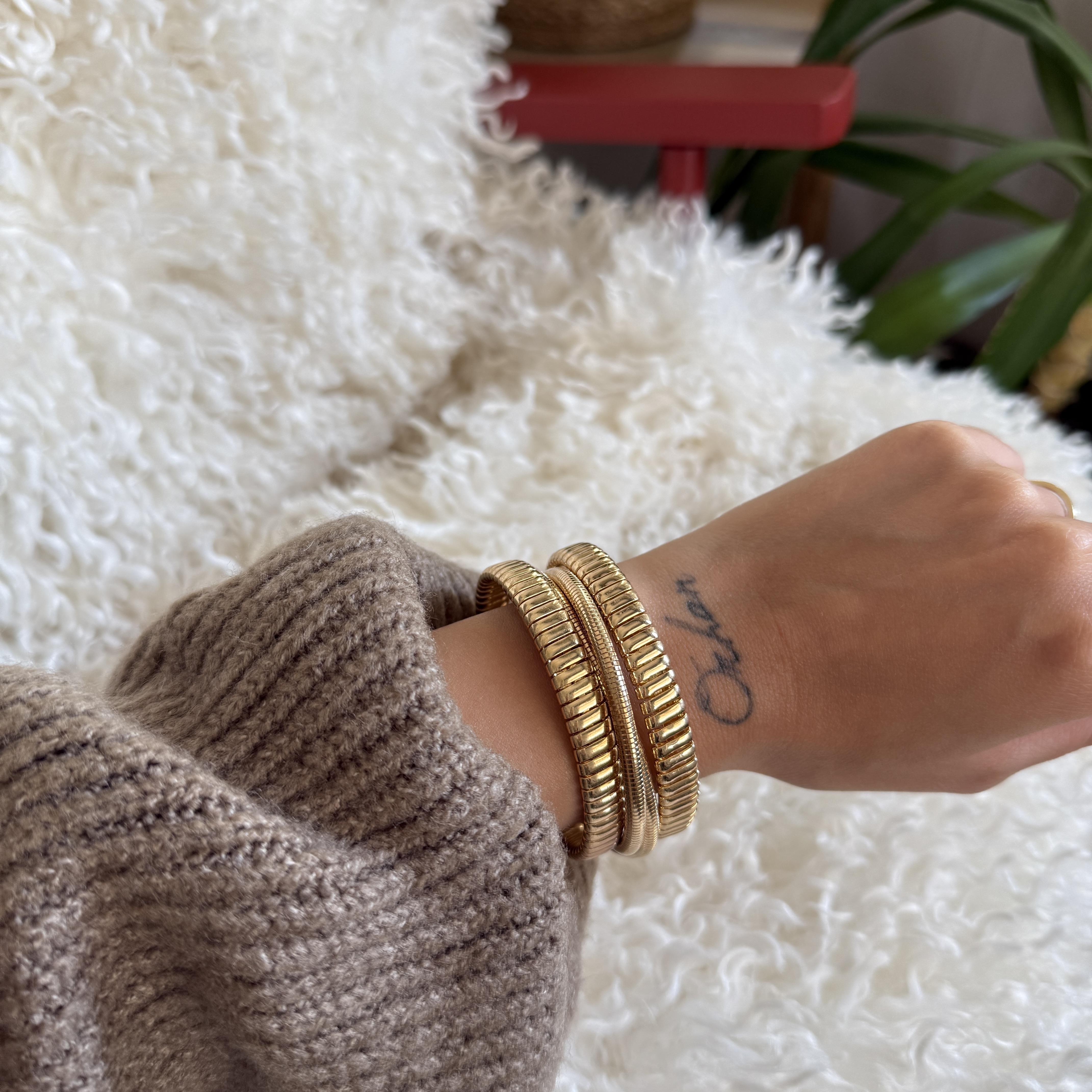 Gold Kalın Bileklik