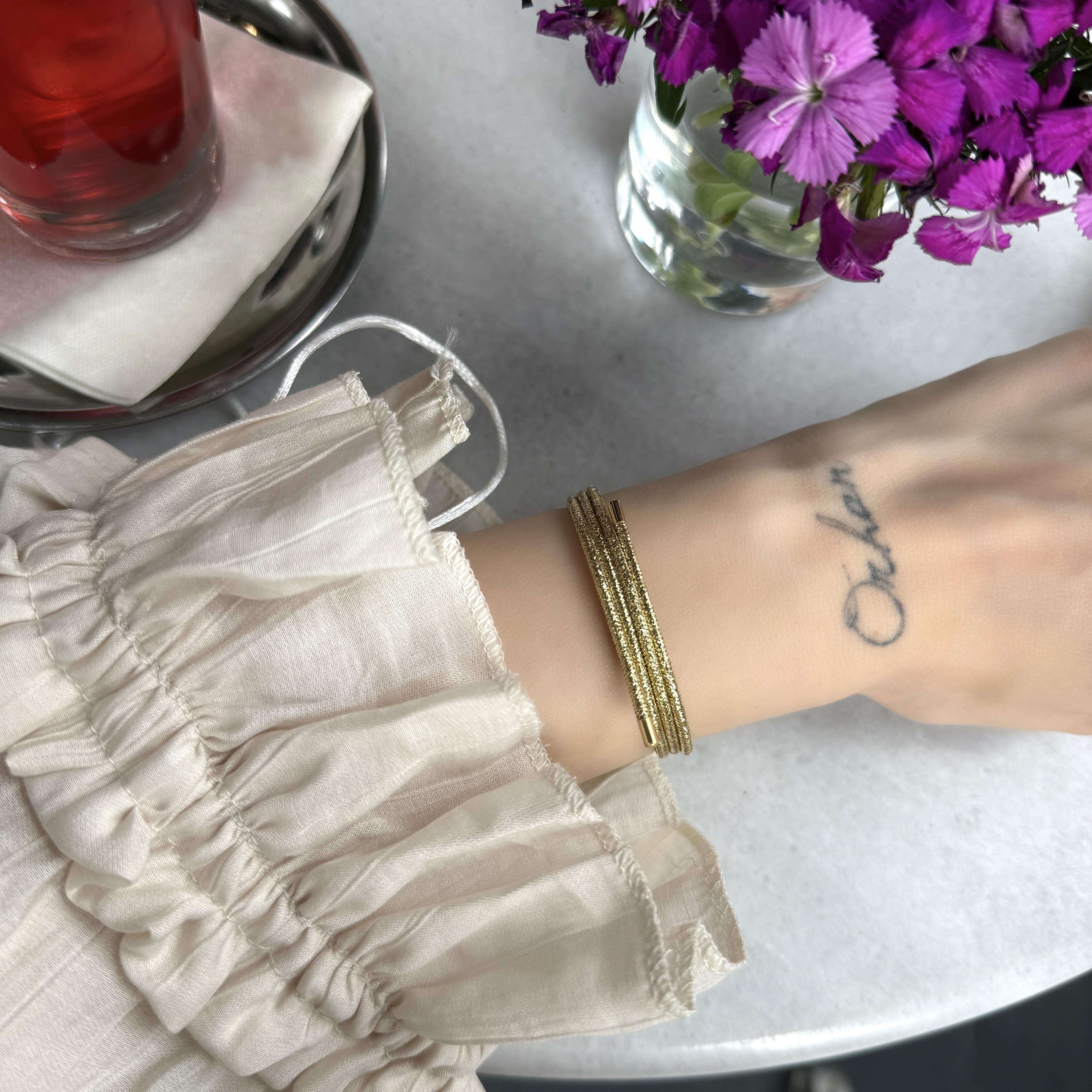 Gold Mıknatıslı Bileklik&Halhal