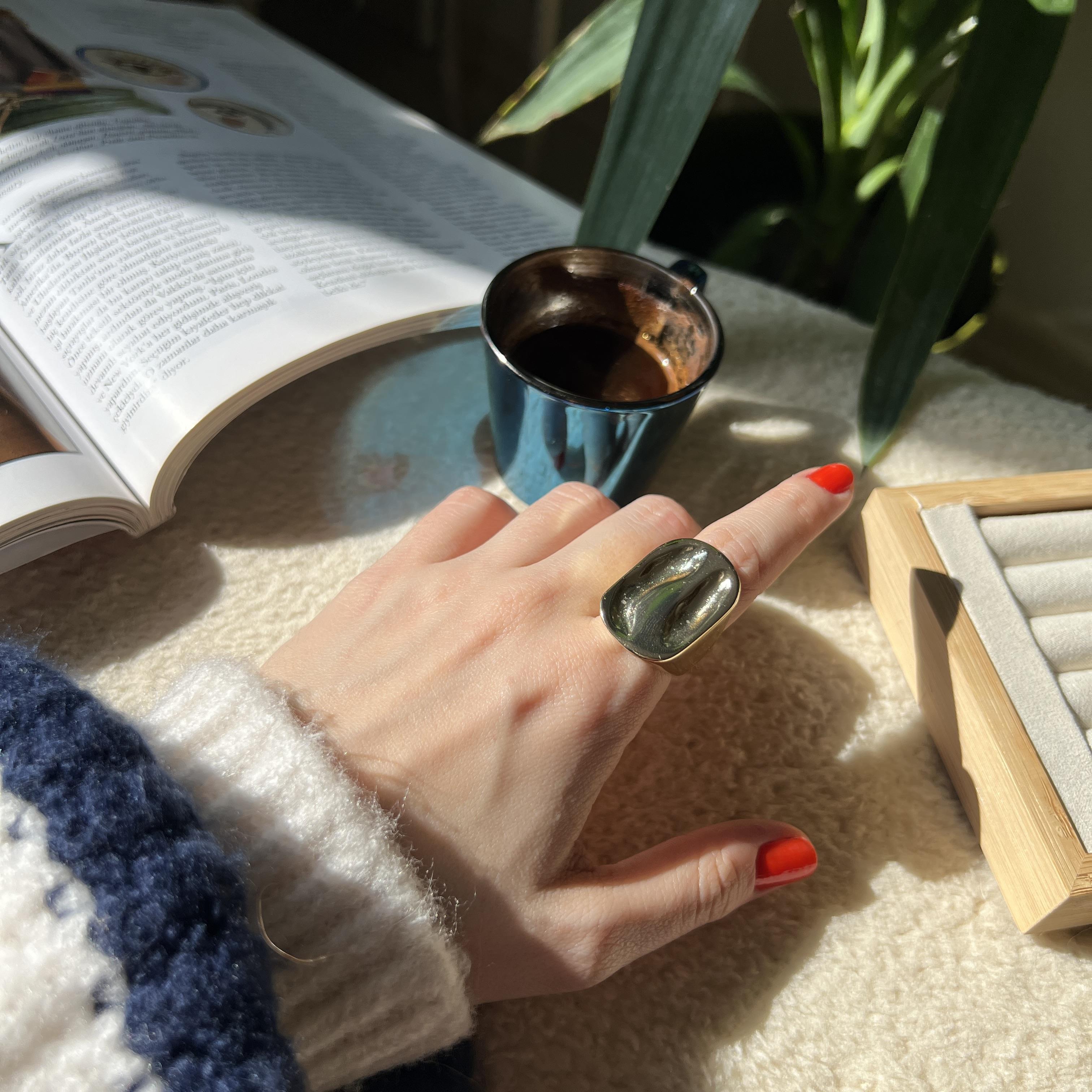 Gold Tasarım Plaka Yüzük