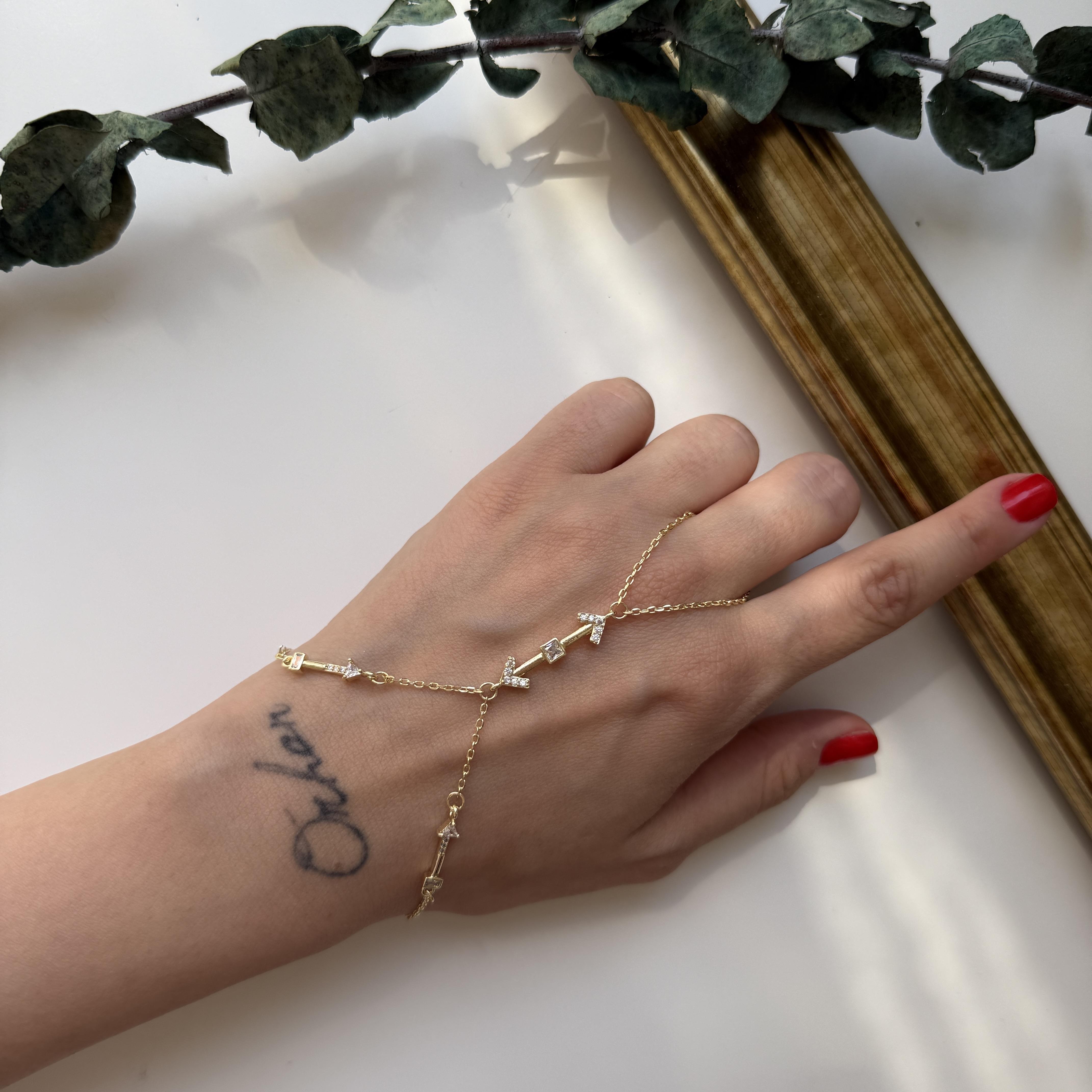 Gold Taşlı Ok Şahmeran