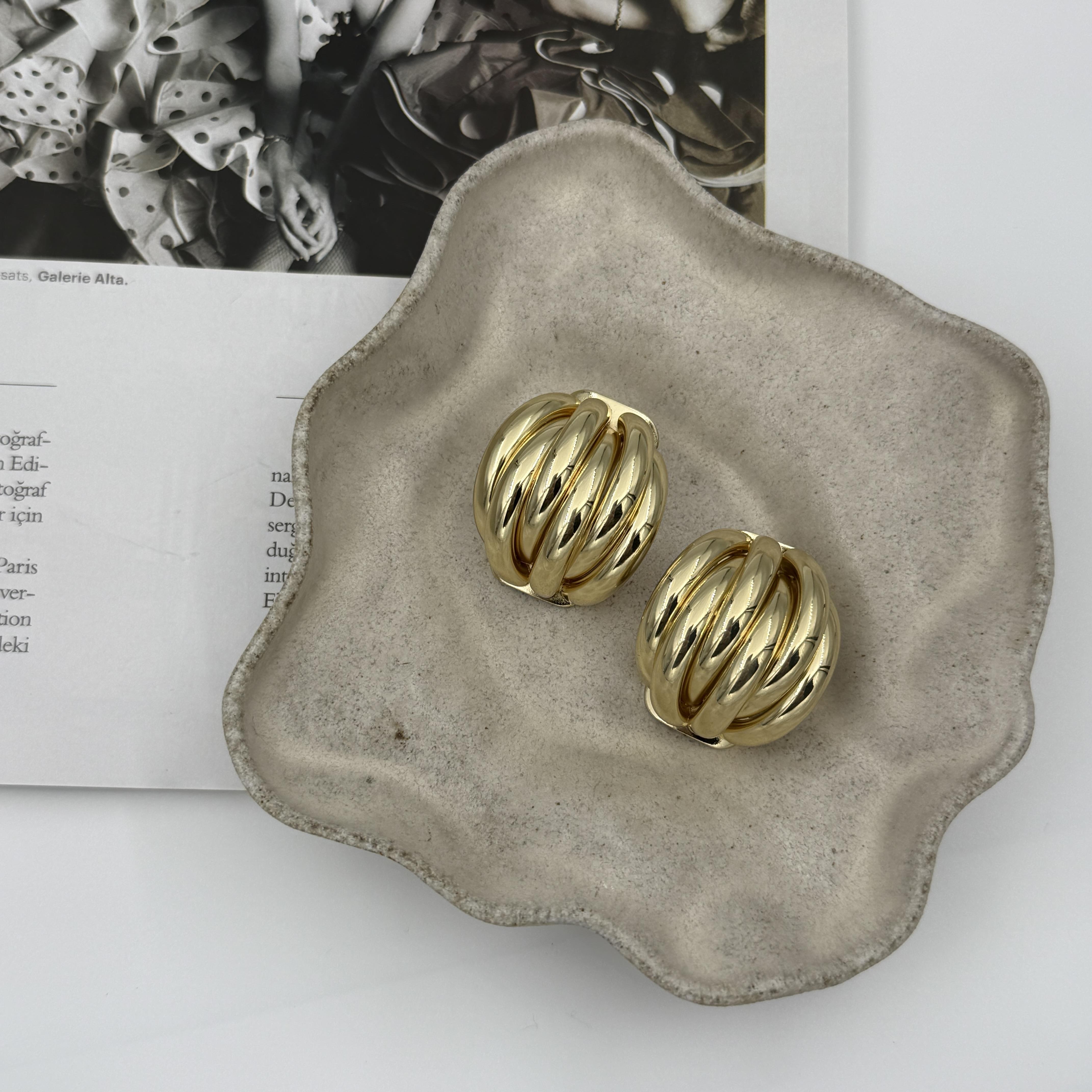 Gold Terra Küpe