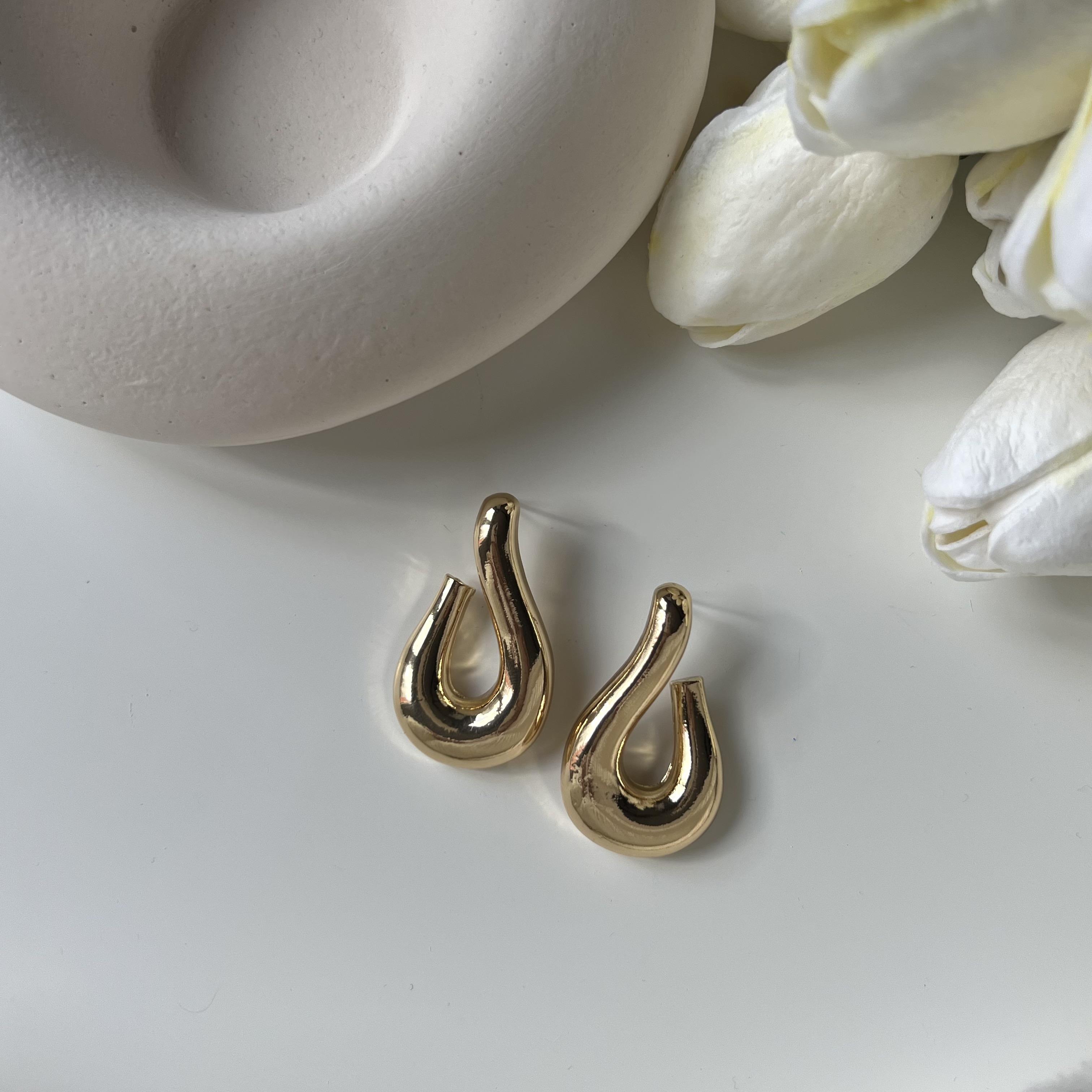 Gold Vintage Küpe