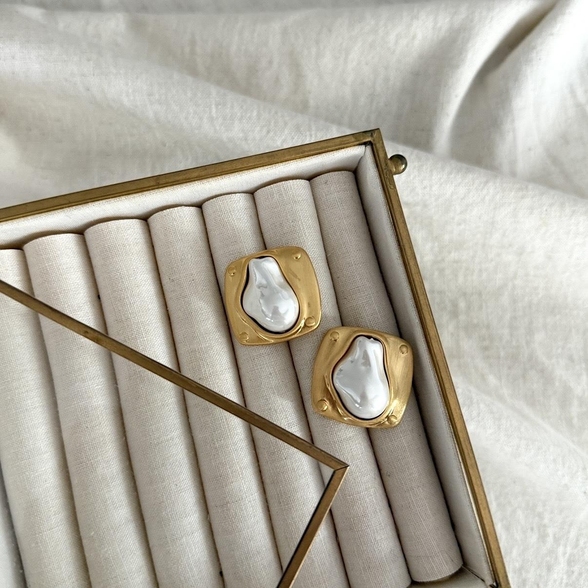Gold&Pearl Küpe