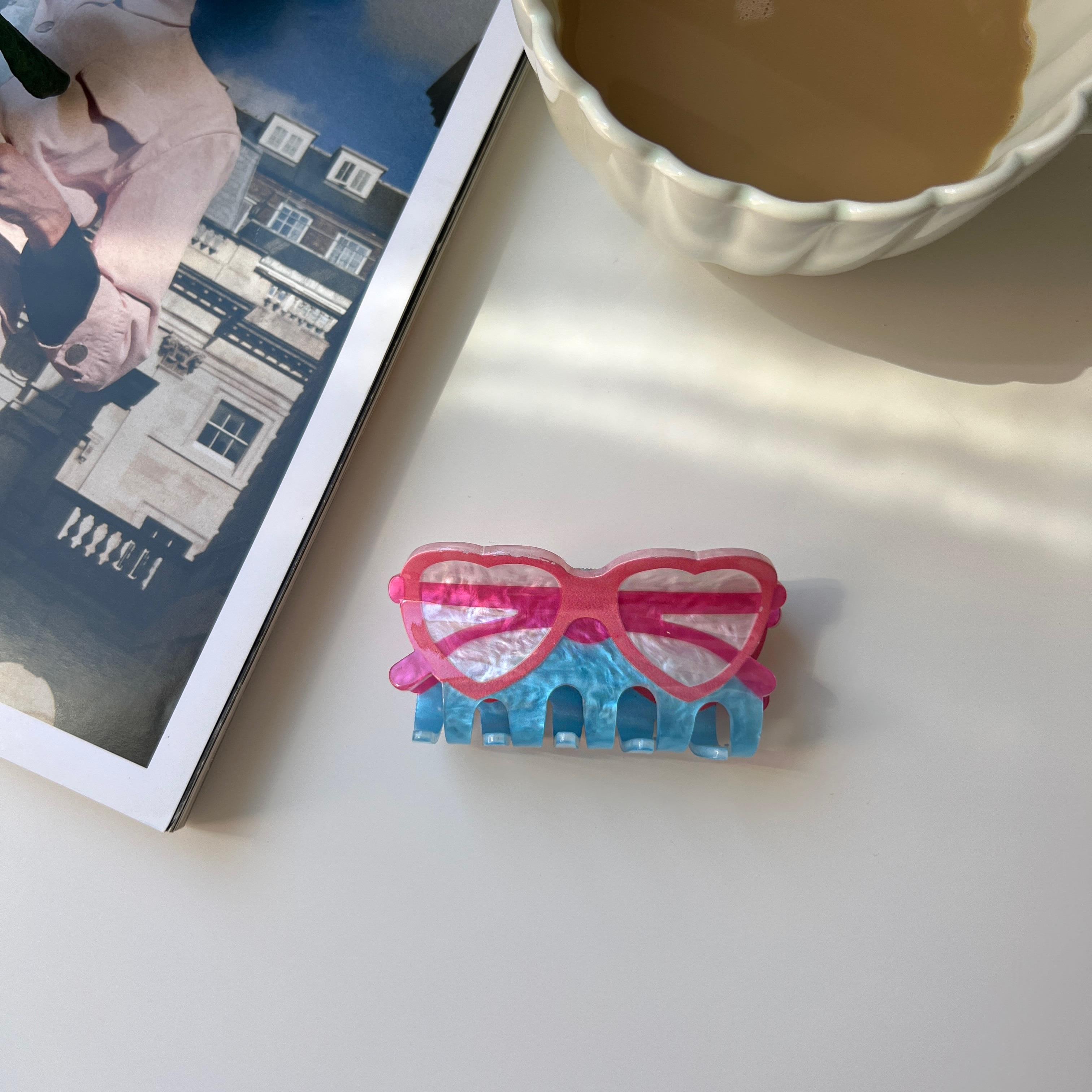 Kemik Renkli Gözlük Mandal Toka