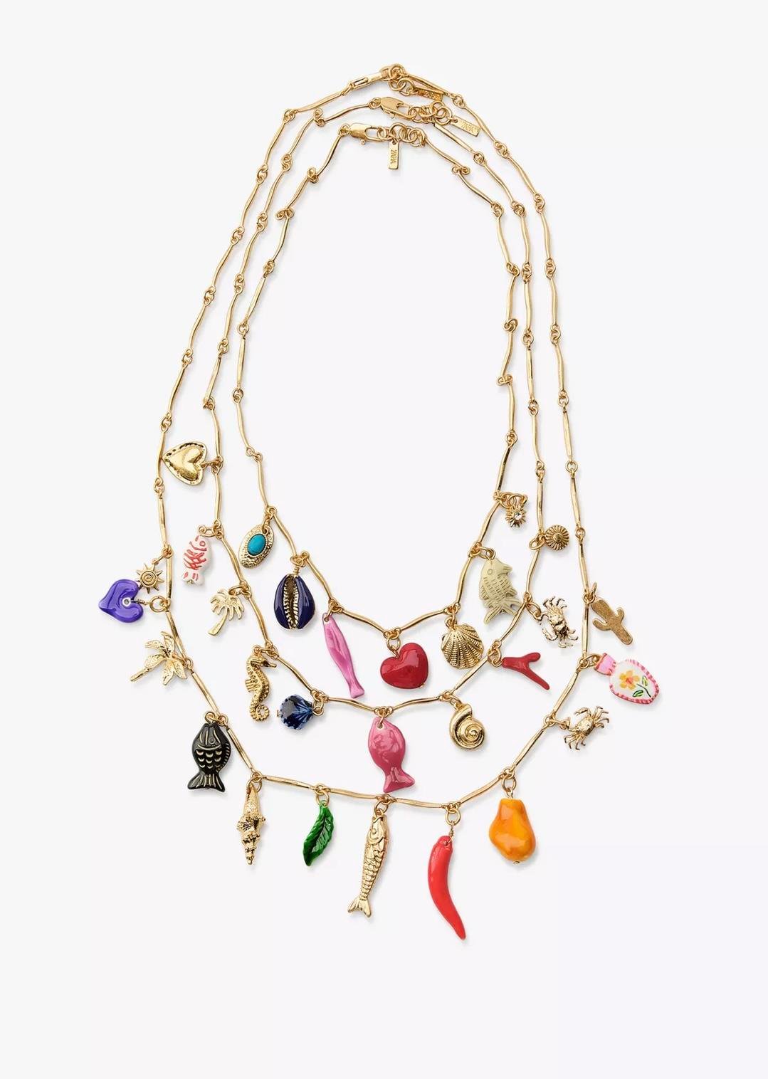 Marka 3lü Charm Kolye