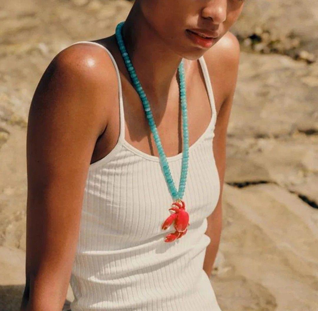 Marka Boncuklu Yengeç Kolye