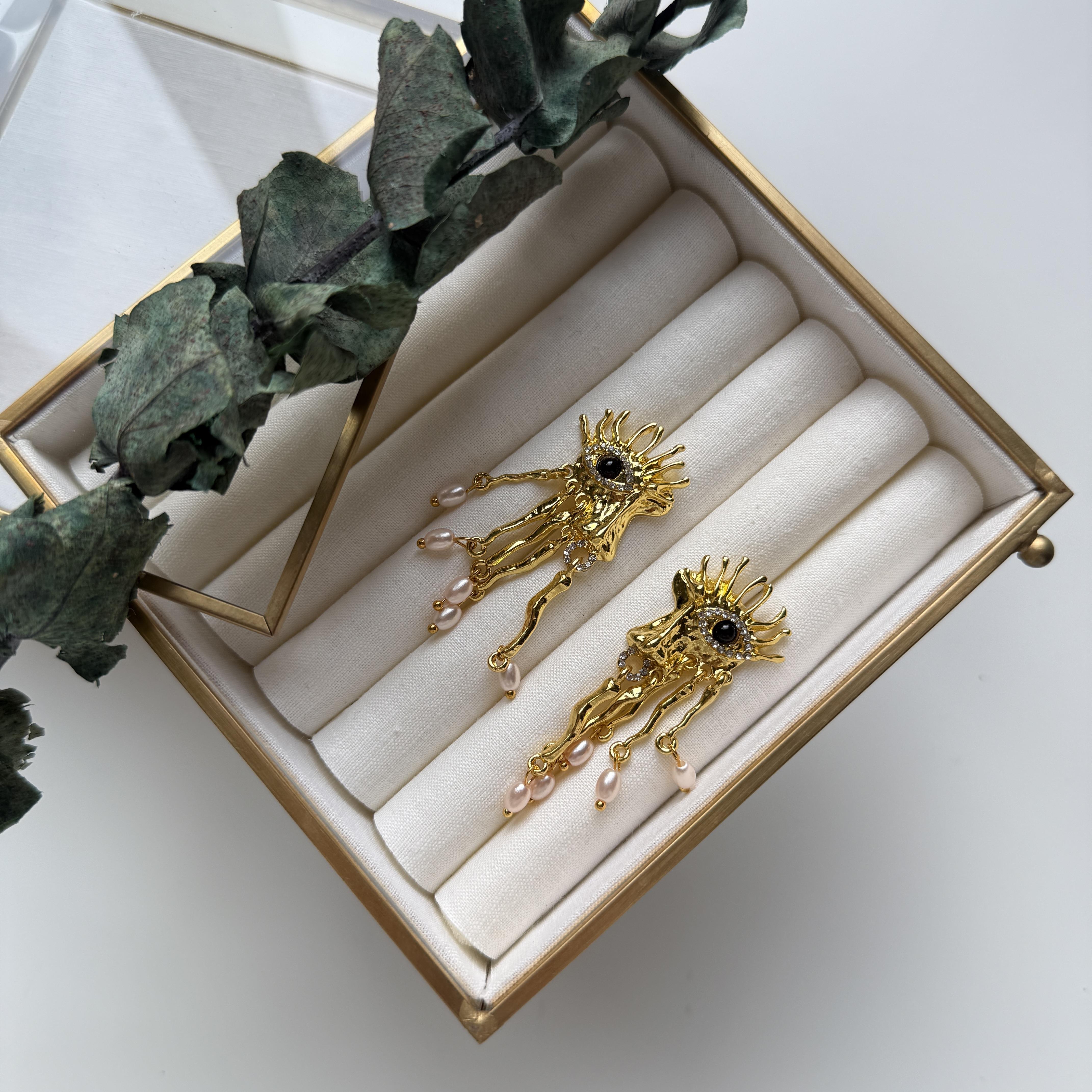 Marka İncili Surat Küpe