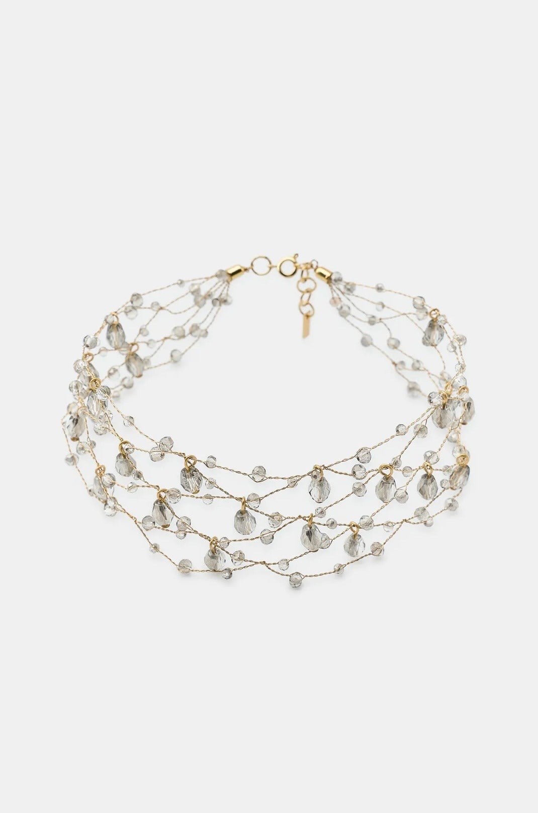 Marka Kristal Taşlı Choker Kolye