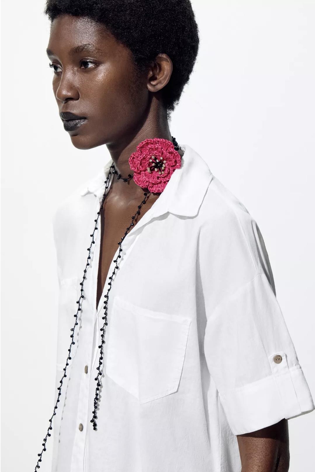 Marka Örgü Çiçek Kolye