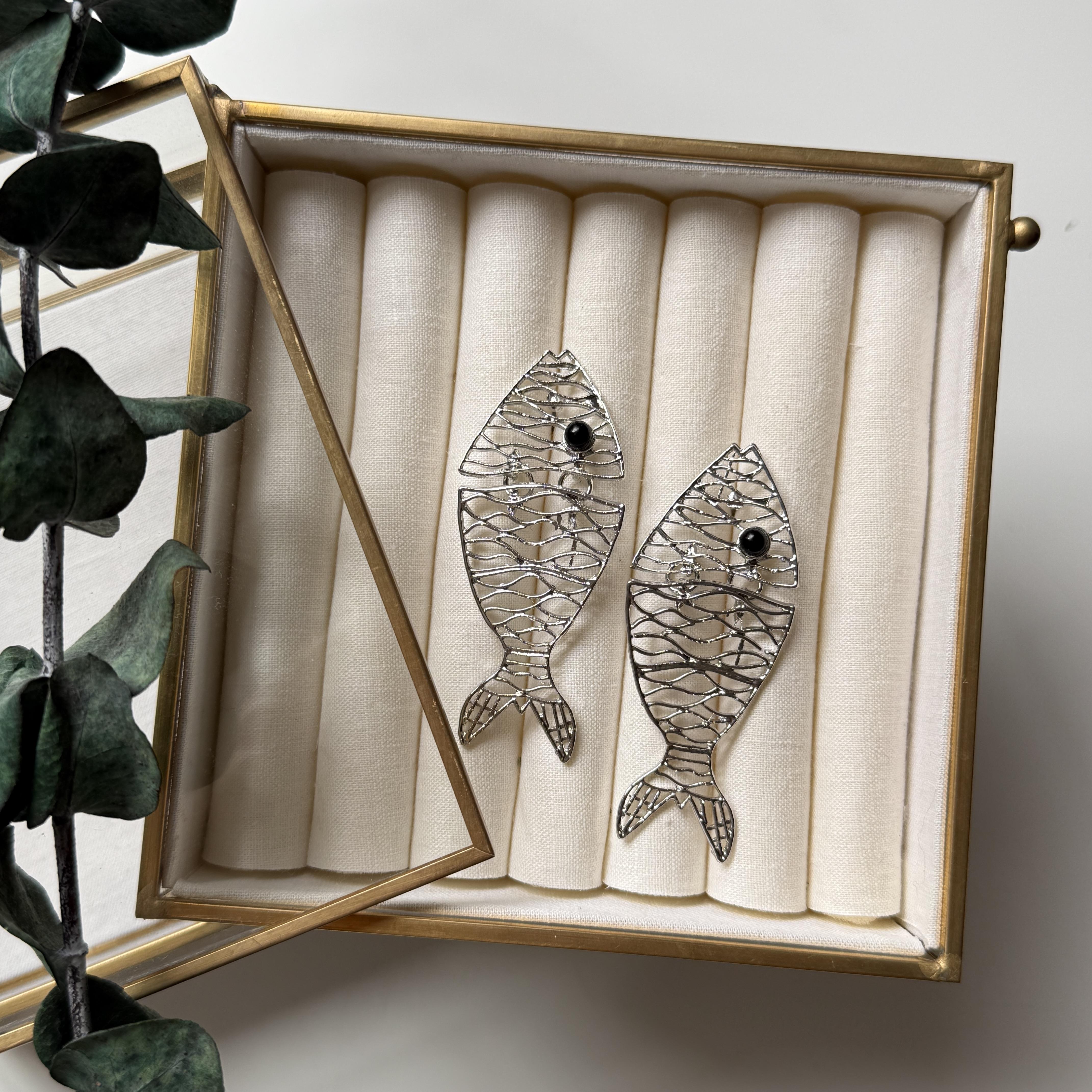 Marka Silver Balık Küpe
