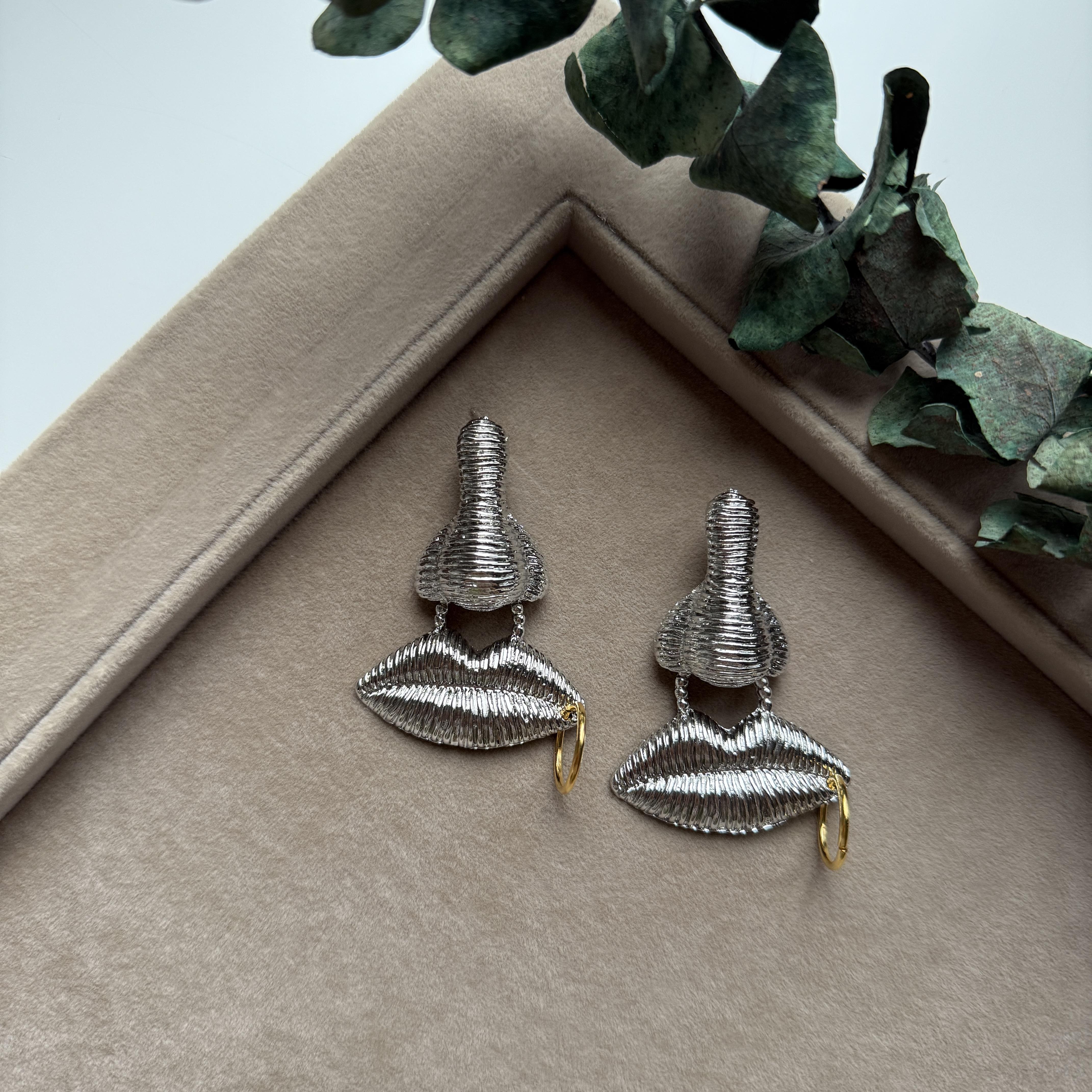 Marka Silver Burun&Dudak Küpe