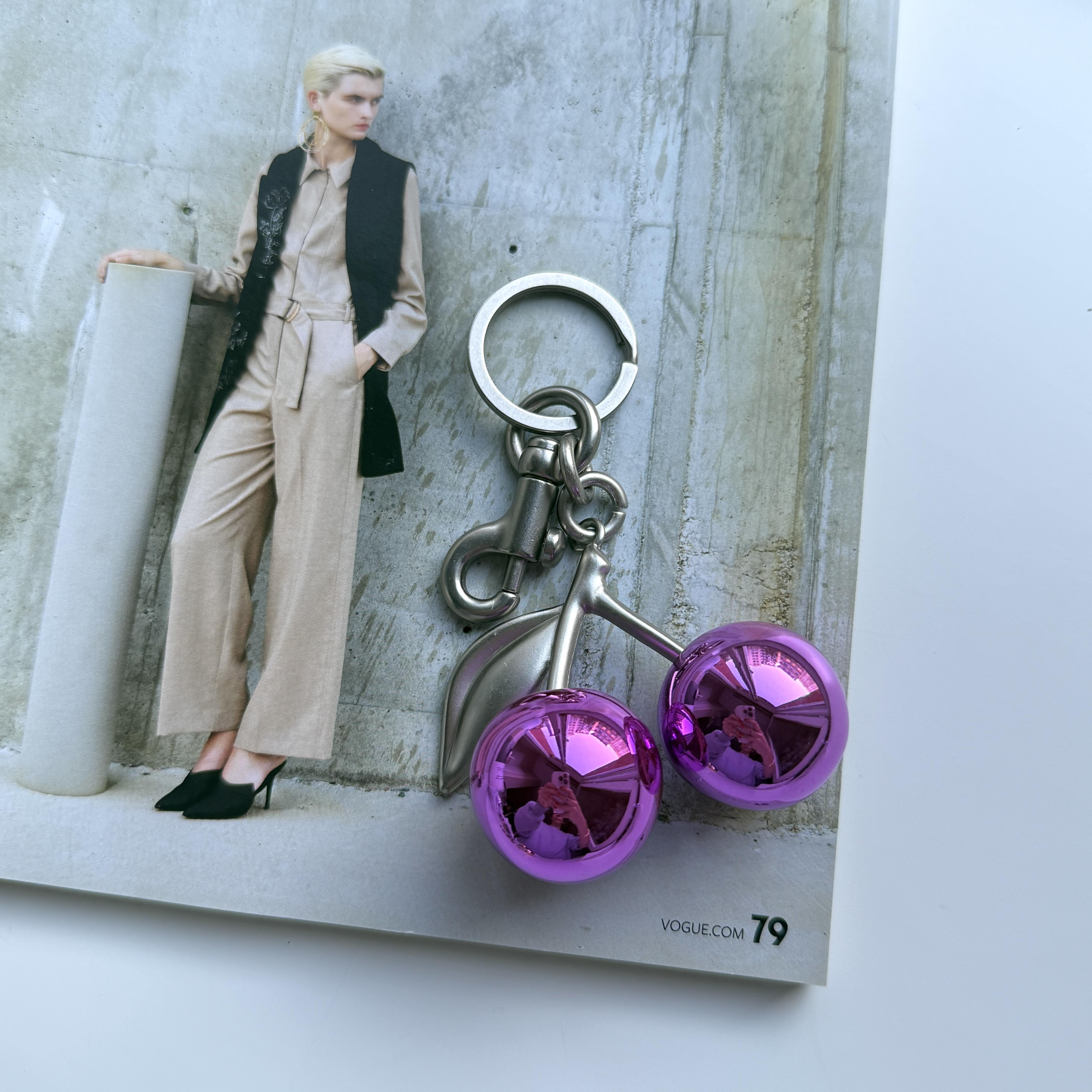 Metalik Kiraz Çanta Aksesuarı&Anahtarlık