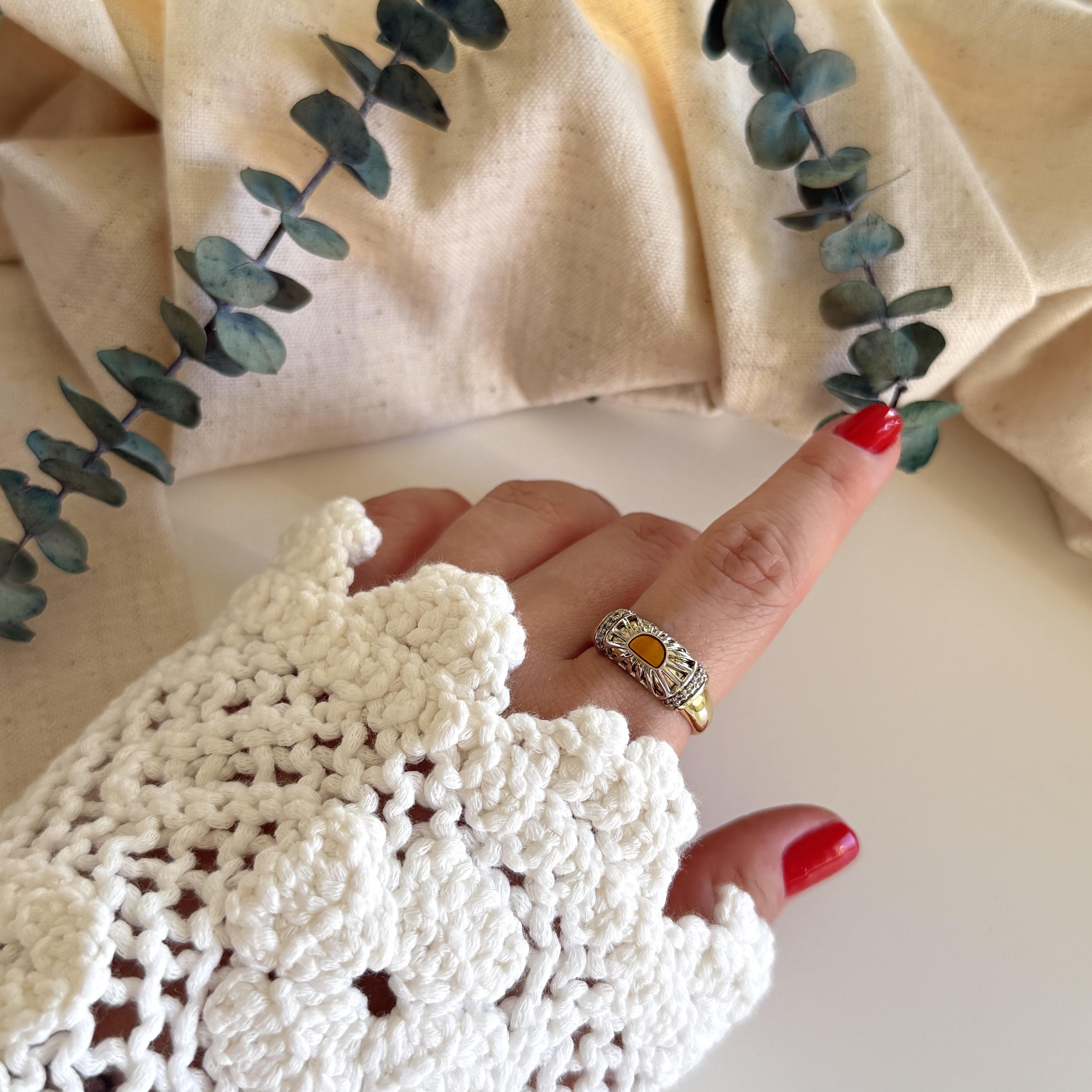 Mix Sarı Taşlı Vintage Yüzük