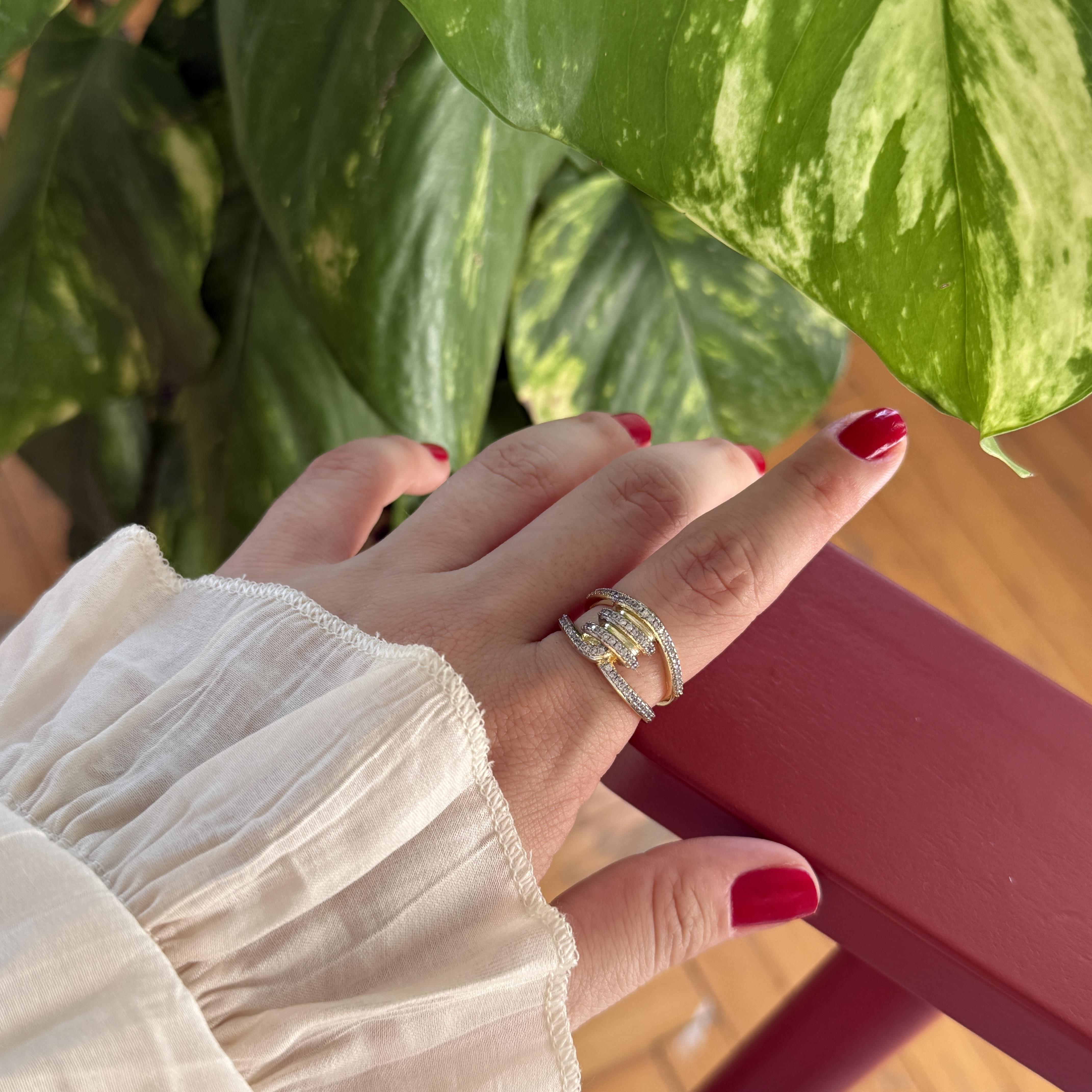 Mix Taşlı Düğüm Yüzük