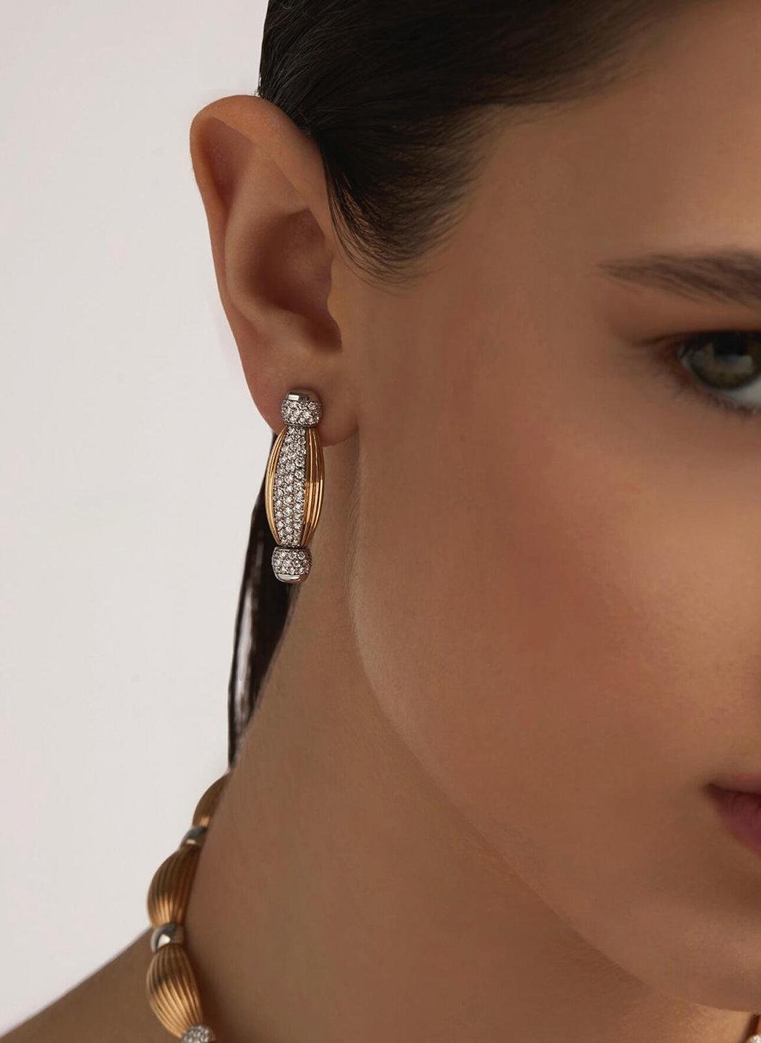 Mix Taşlı Vintage Küpe