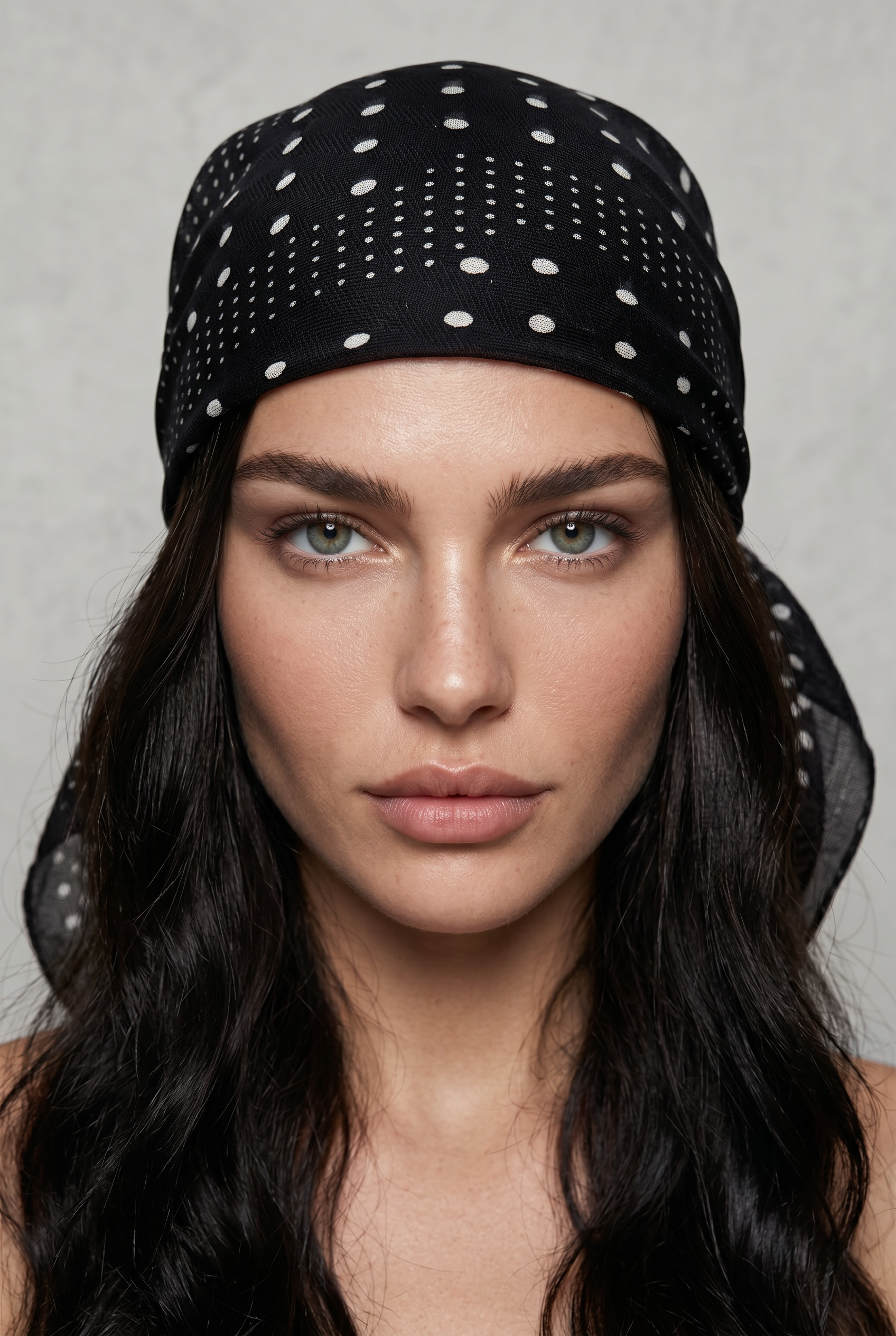 Puantiyeli Şal&Fular&Bandana 70X70