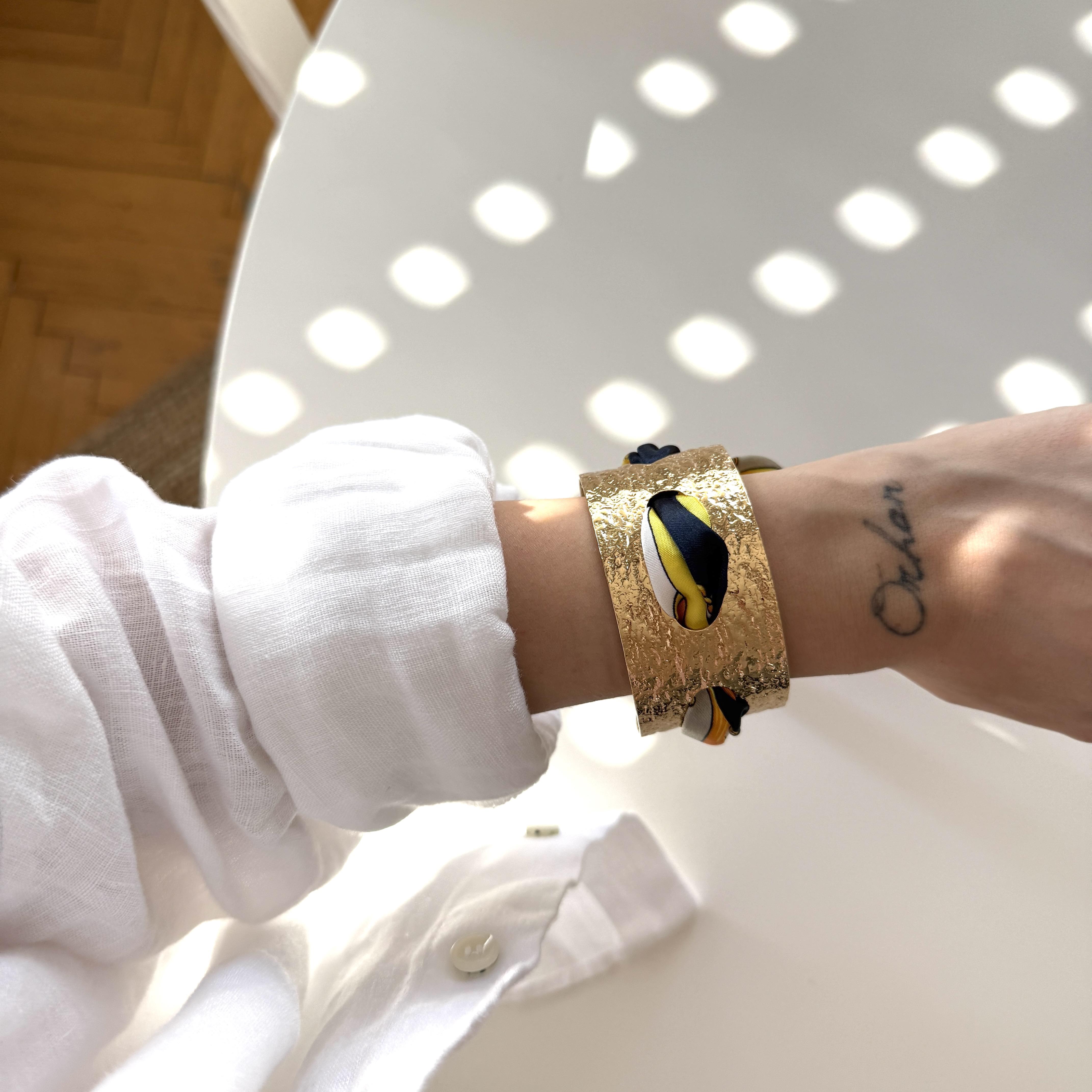 Renkli Desenli Fular Bilezik