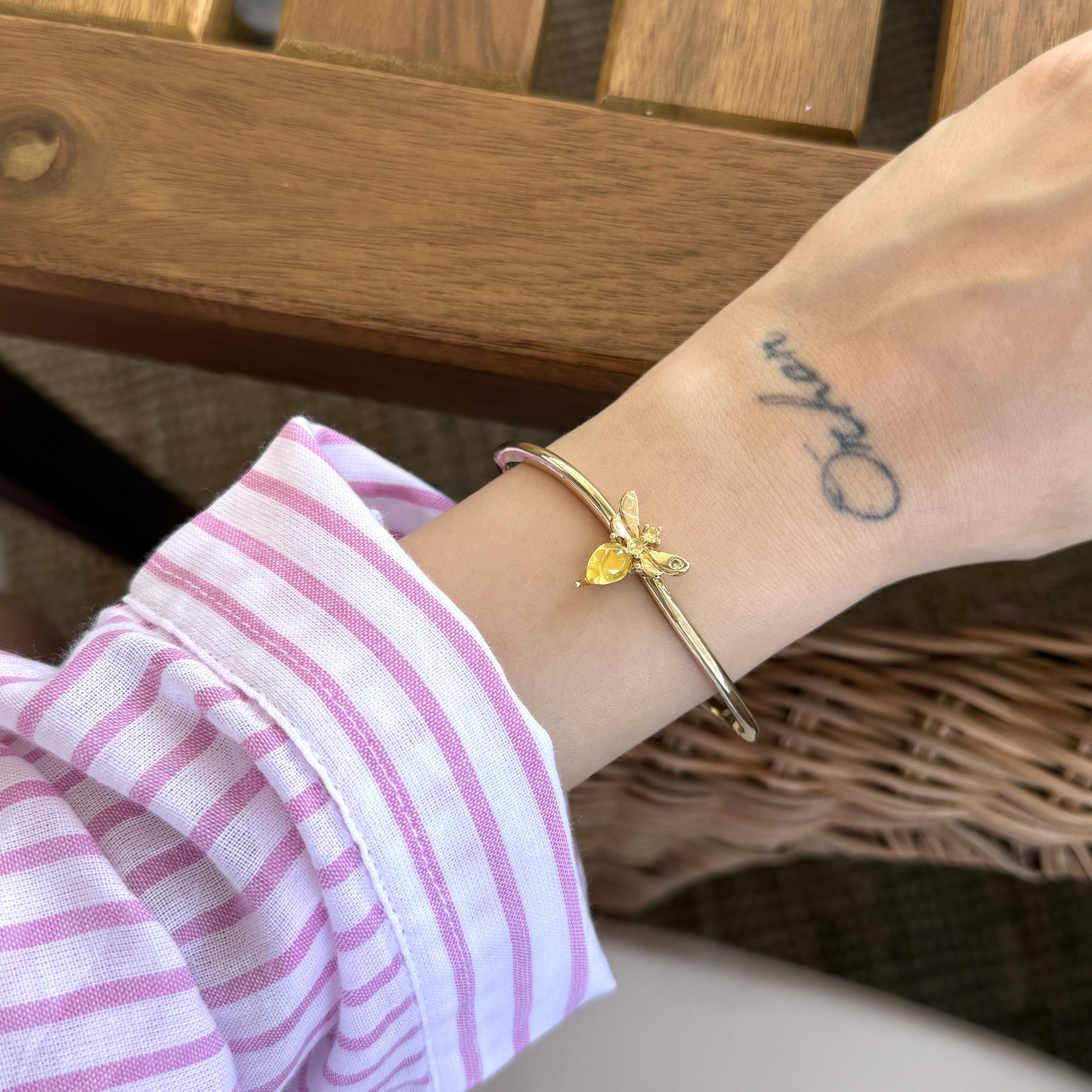 Sarı Taşlı Arı Kelepçe