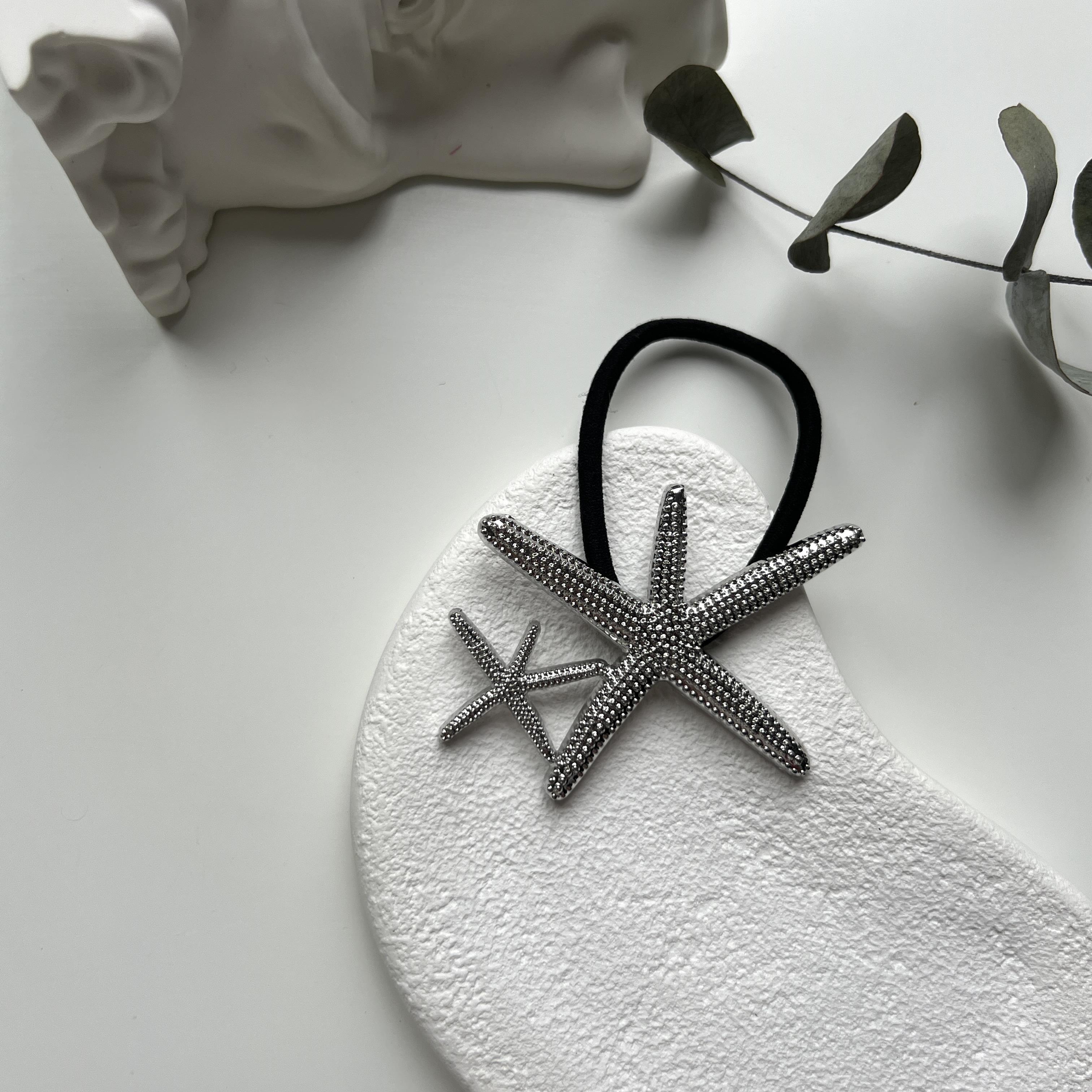 Silver 2li Deniz Yıldızı Lastik Toka