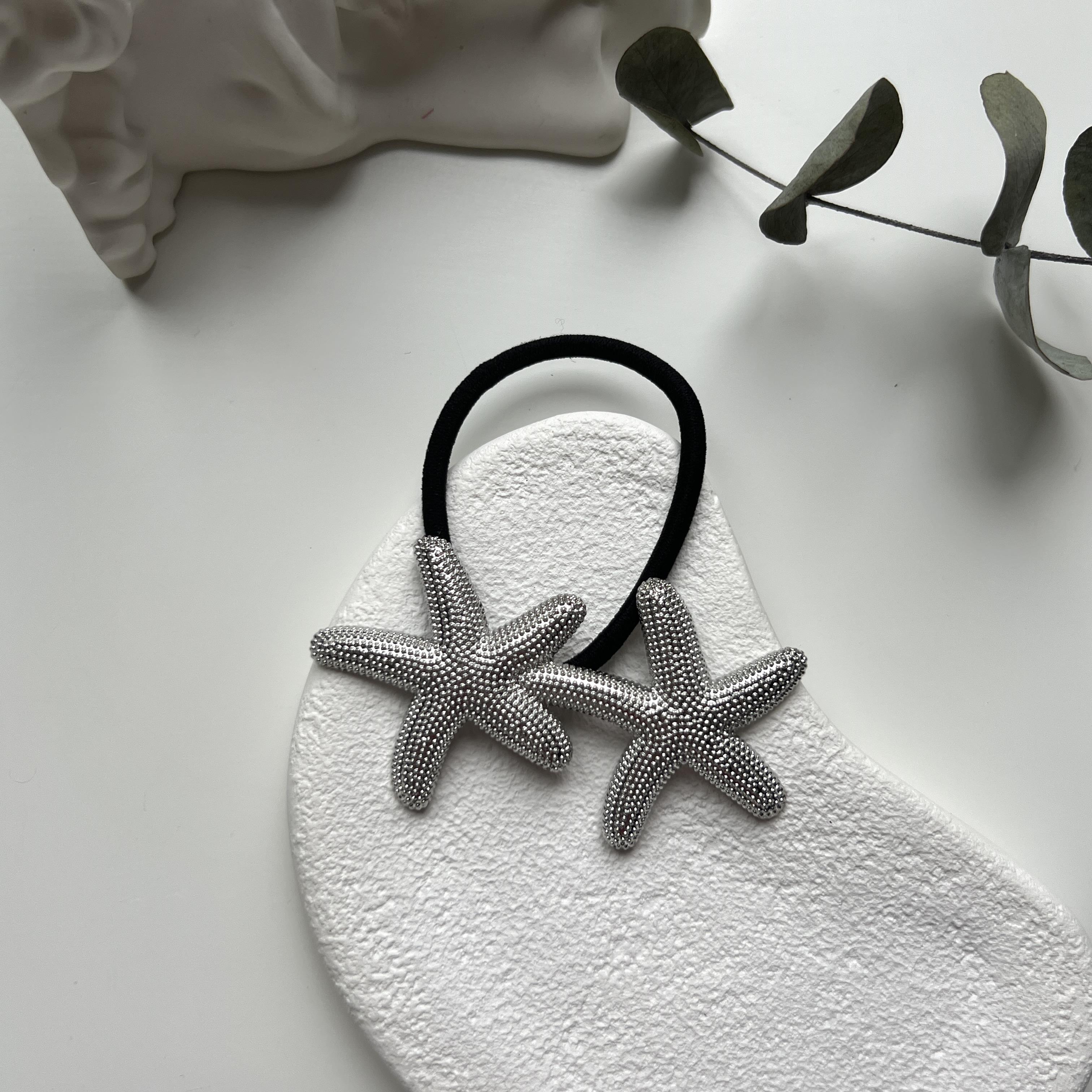 Silver 2li Deniz Yıldızı Lastik Toka