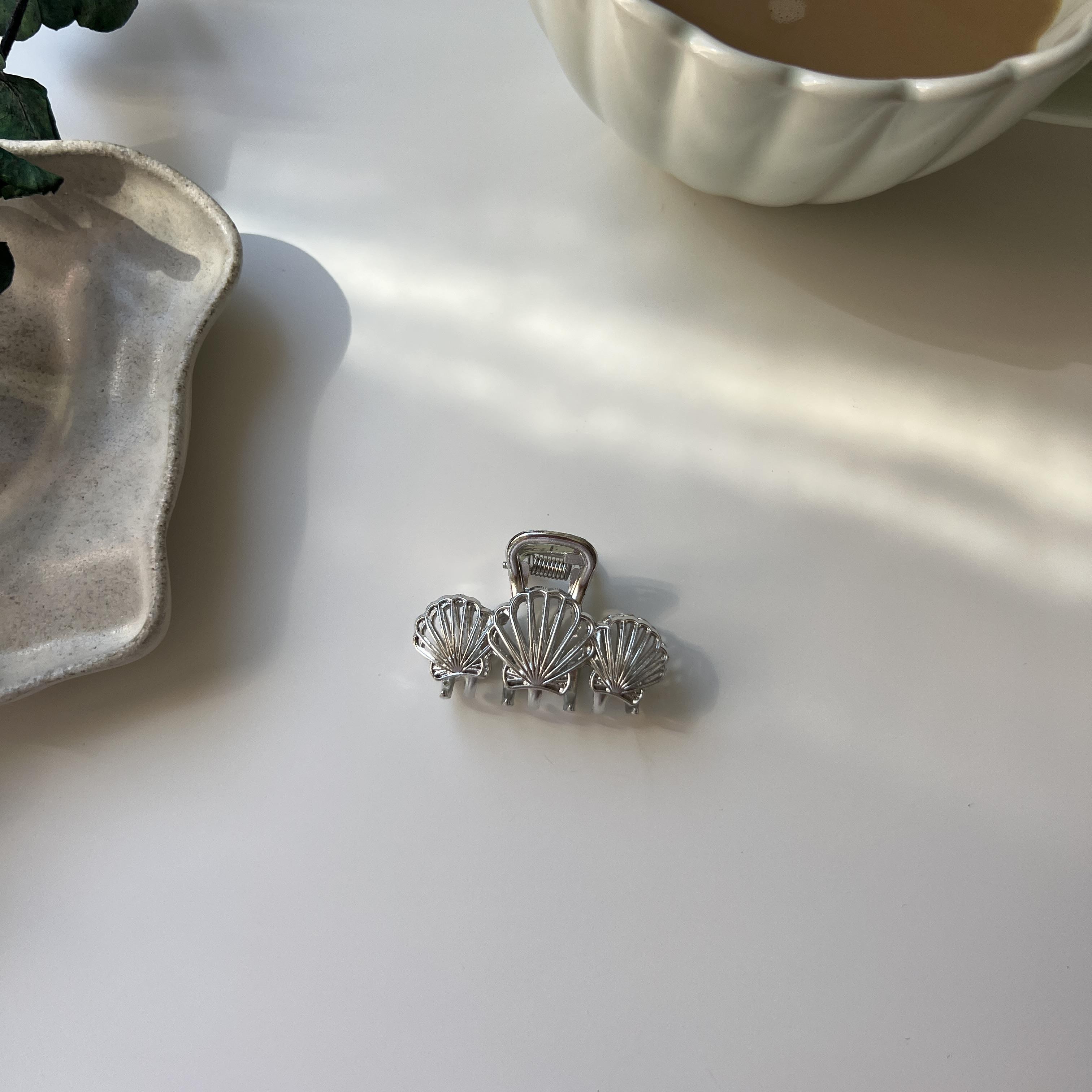 Silver 3lü Mini İstiridye Toka