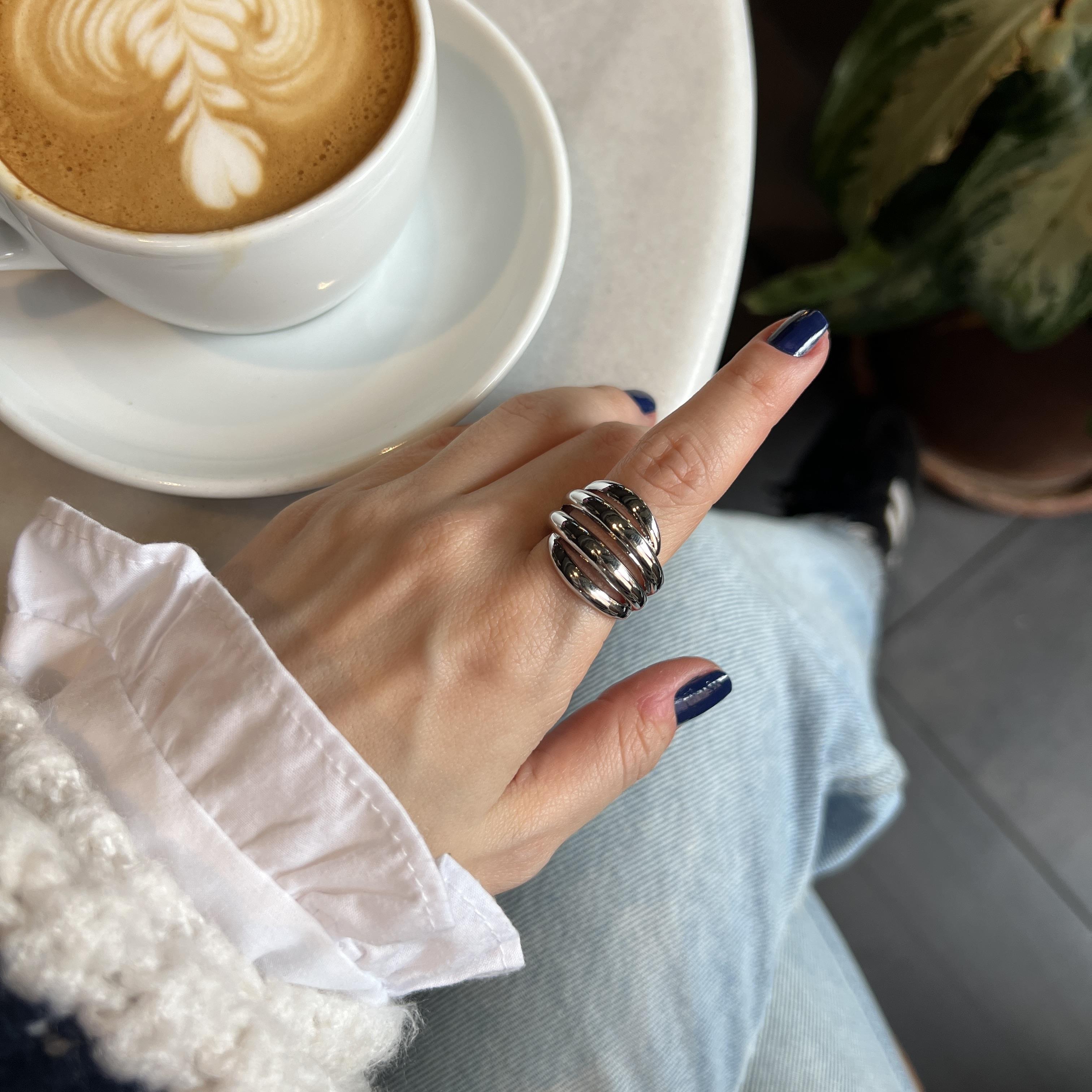 Silver 4 Bombe Yüzük