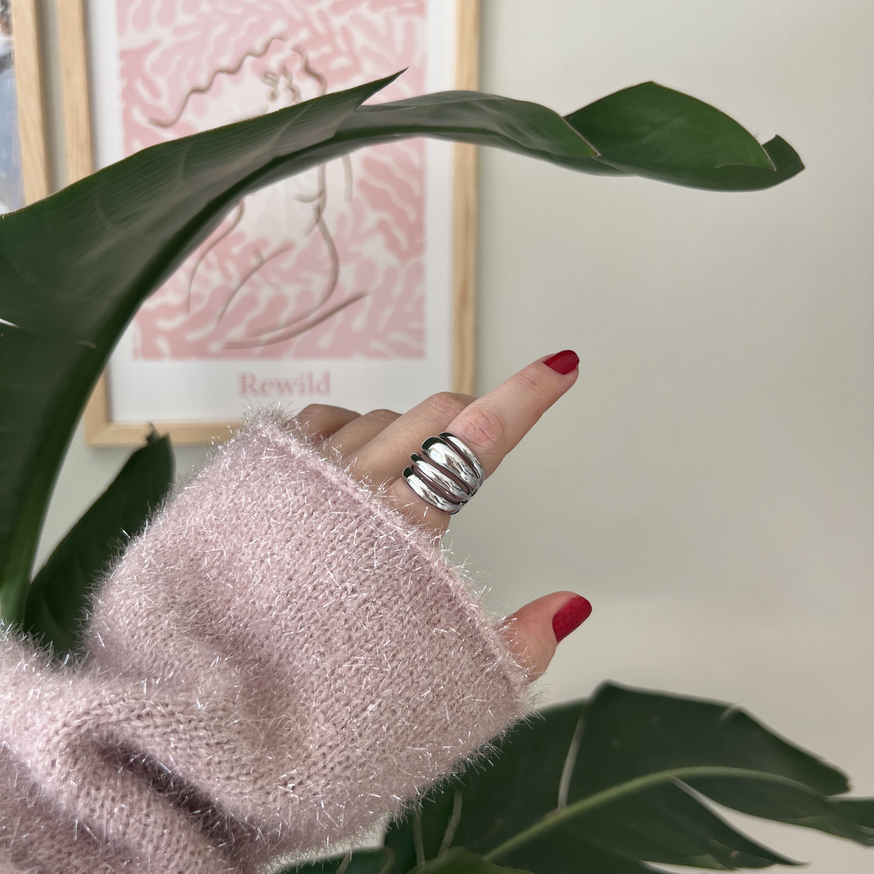 Silver Bombeli Yüzük