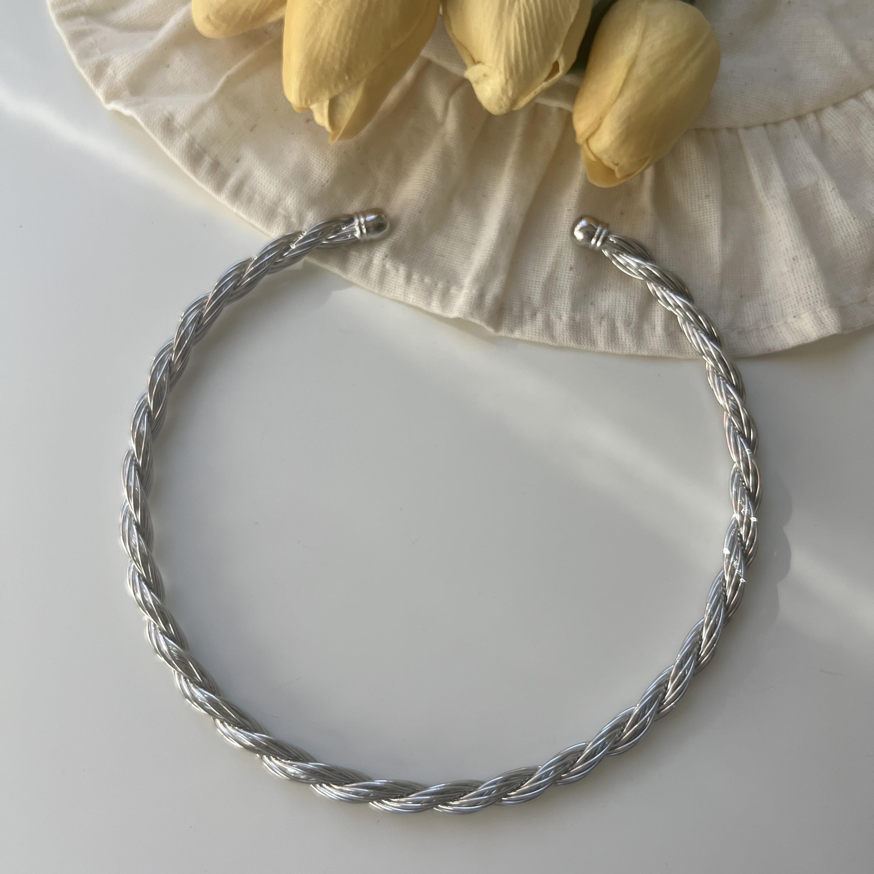 Silver Burgu Choker Kolye