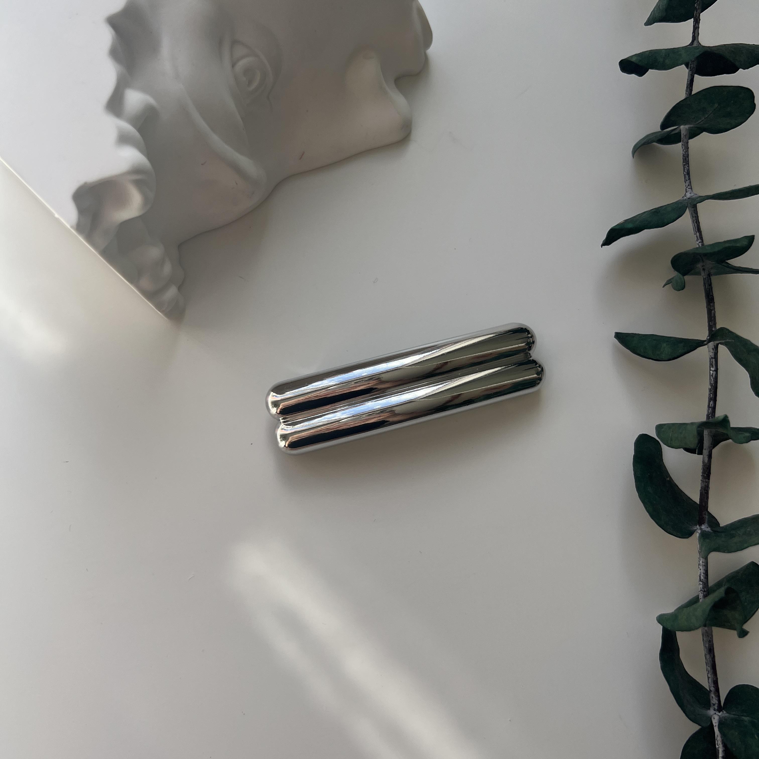 Silver Çift Bombe Otomatik Toka