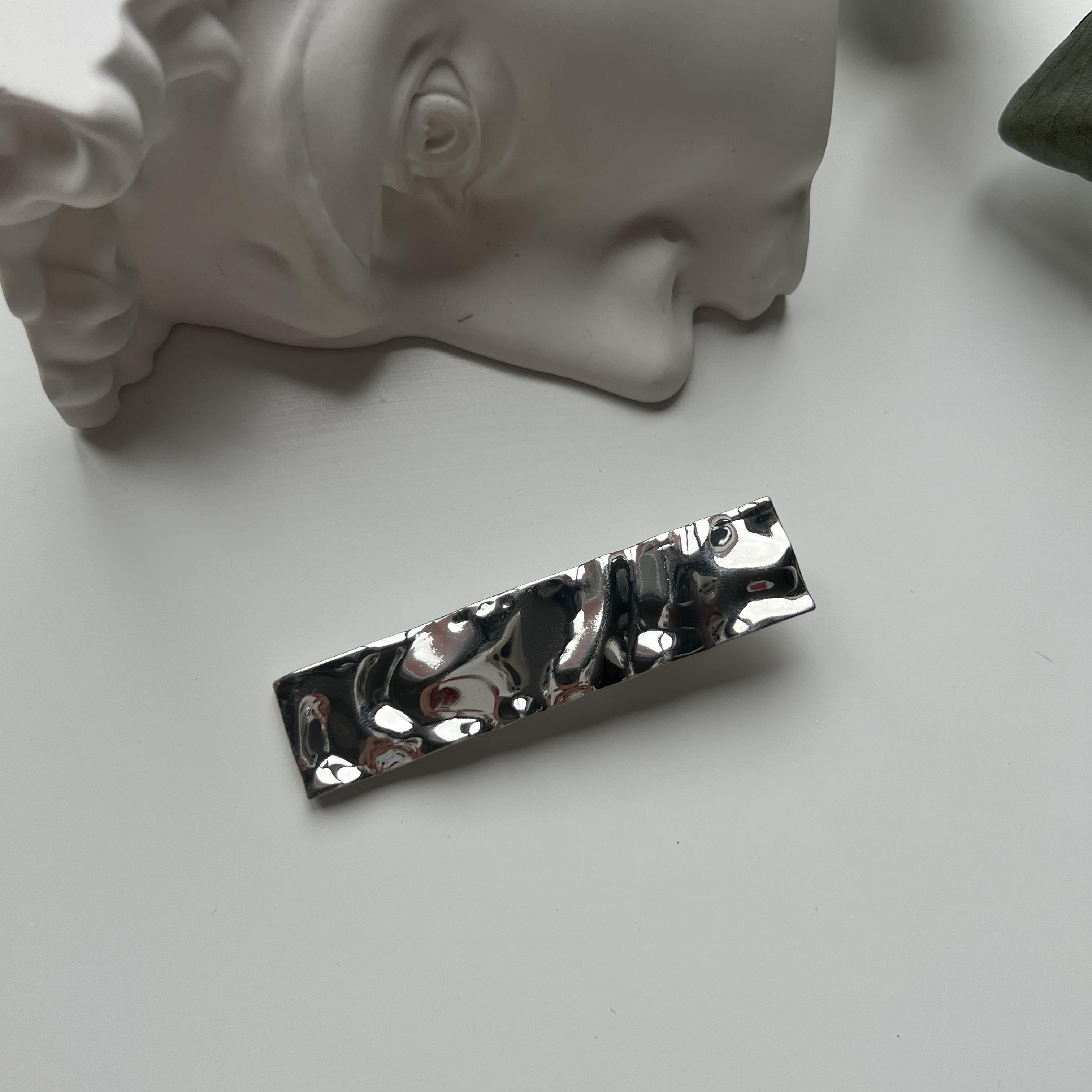 Silver Dalgalı Yan Toka