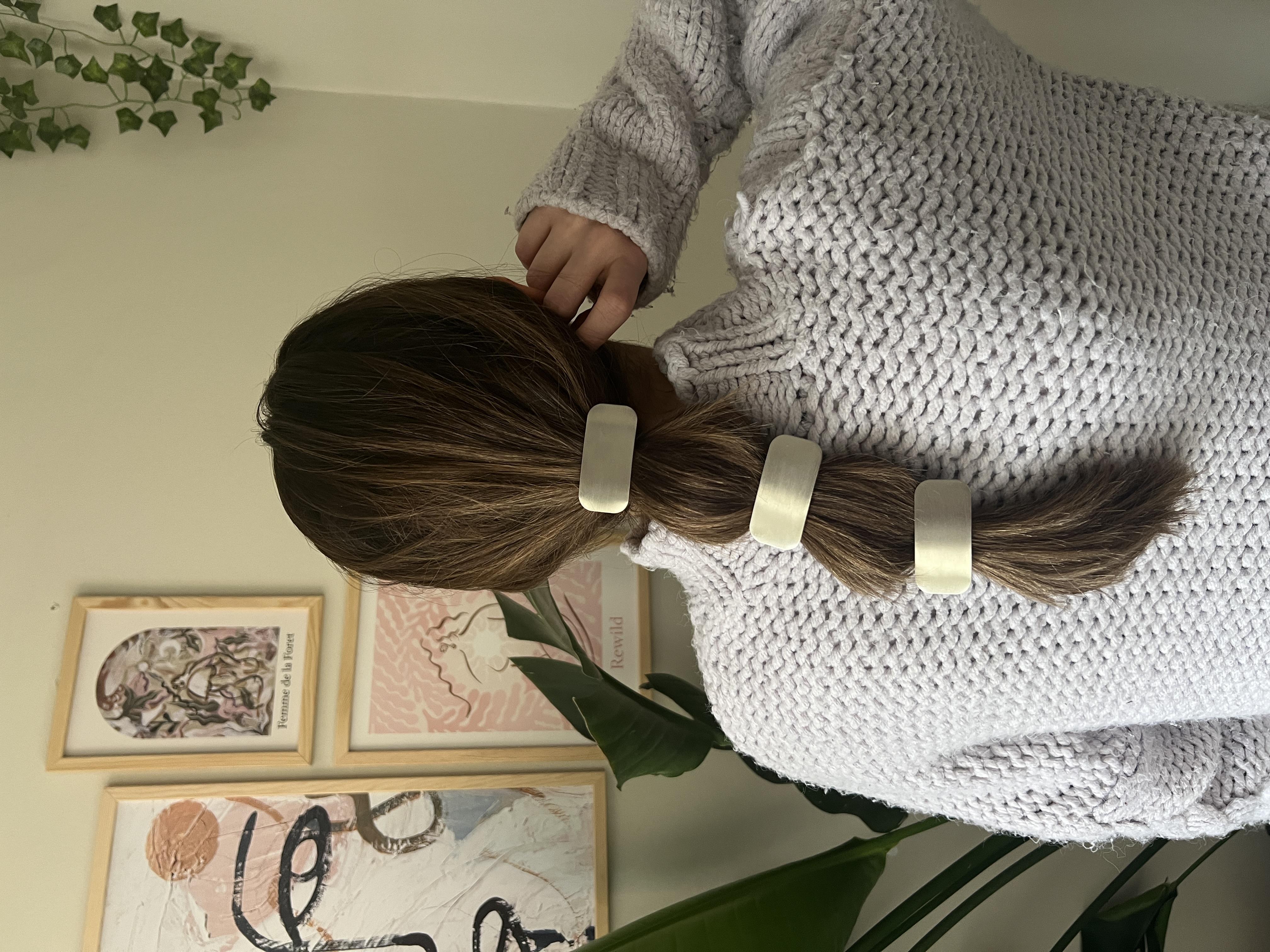 Silver Dikdörtgen Plaka Lastik Toka