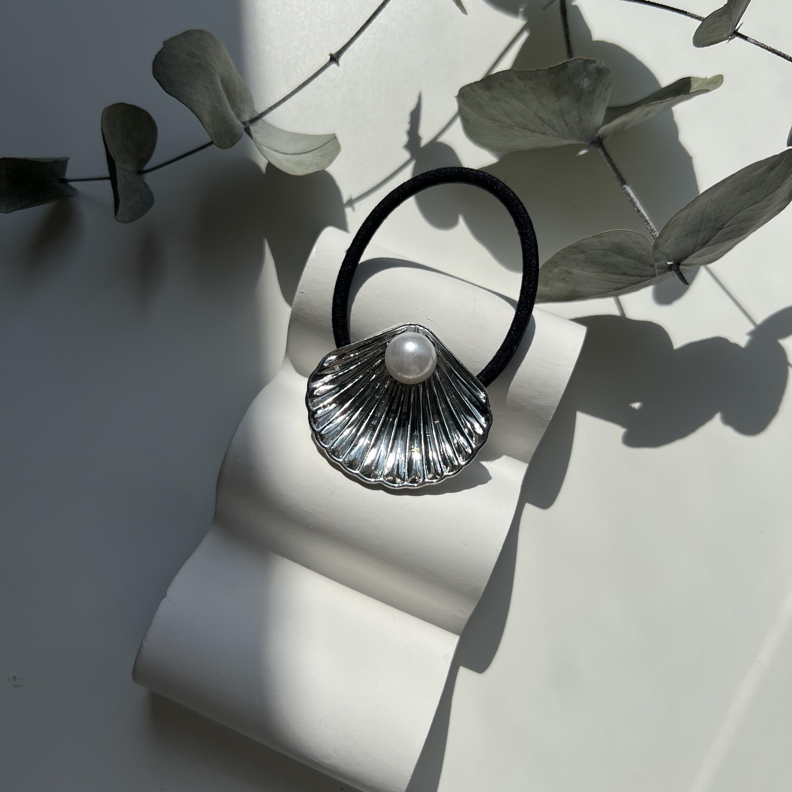 Silver İncili İstiridye Lastik Toka