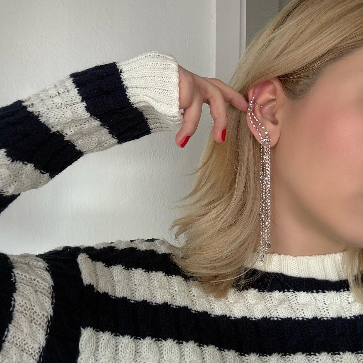 Silver Mystara Earcuff