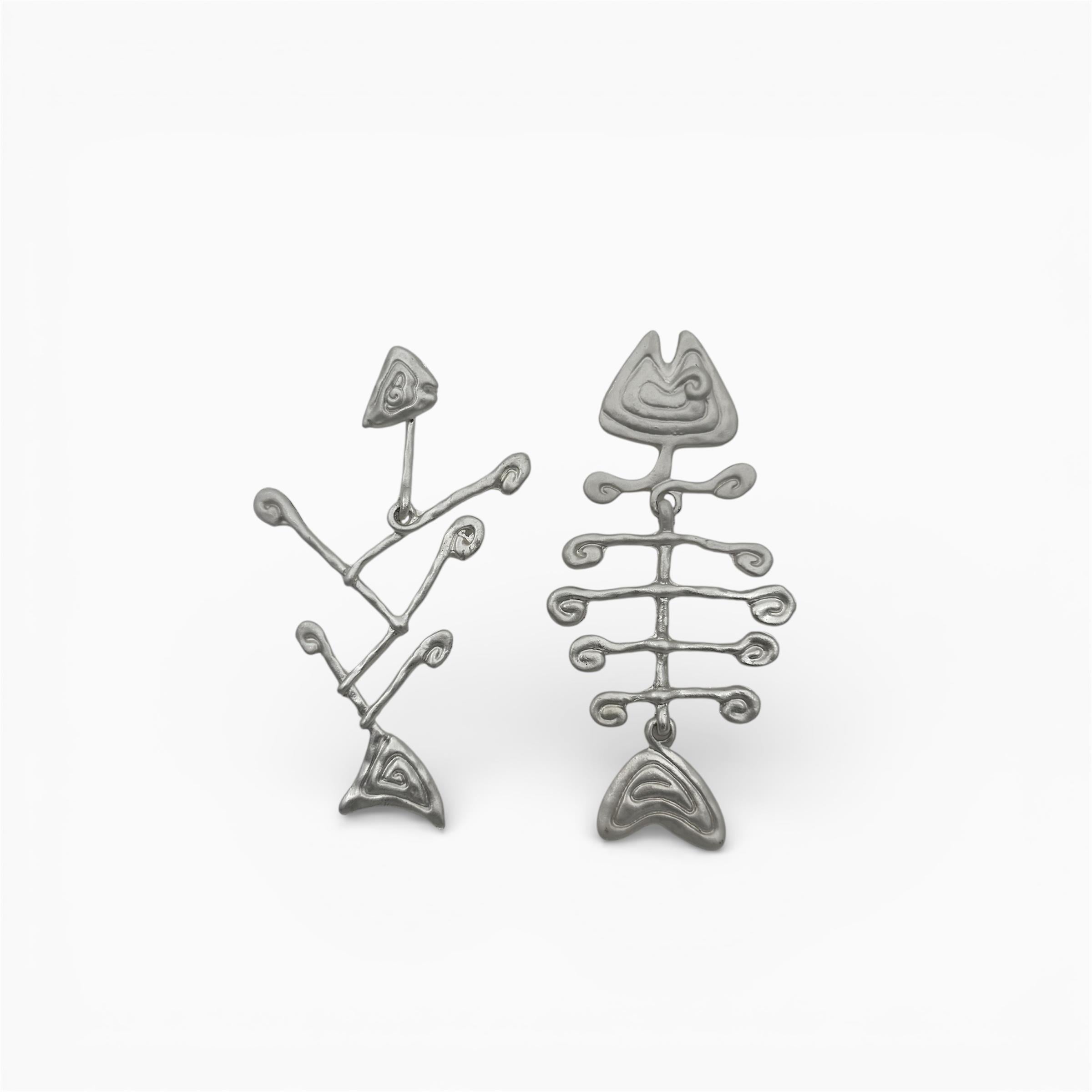 Silver Poisson Küpe