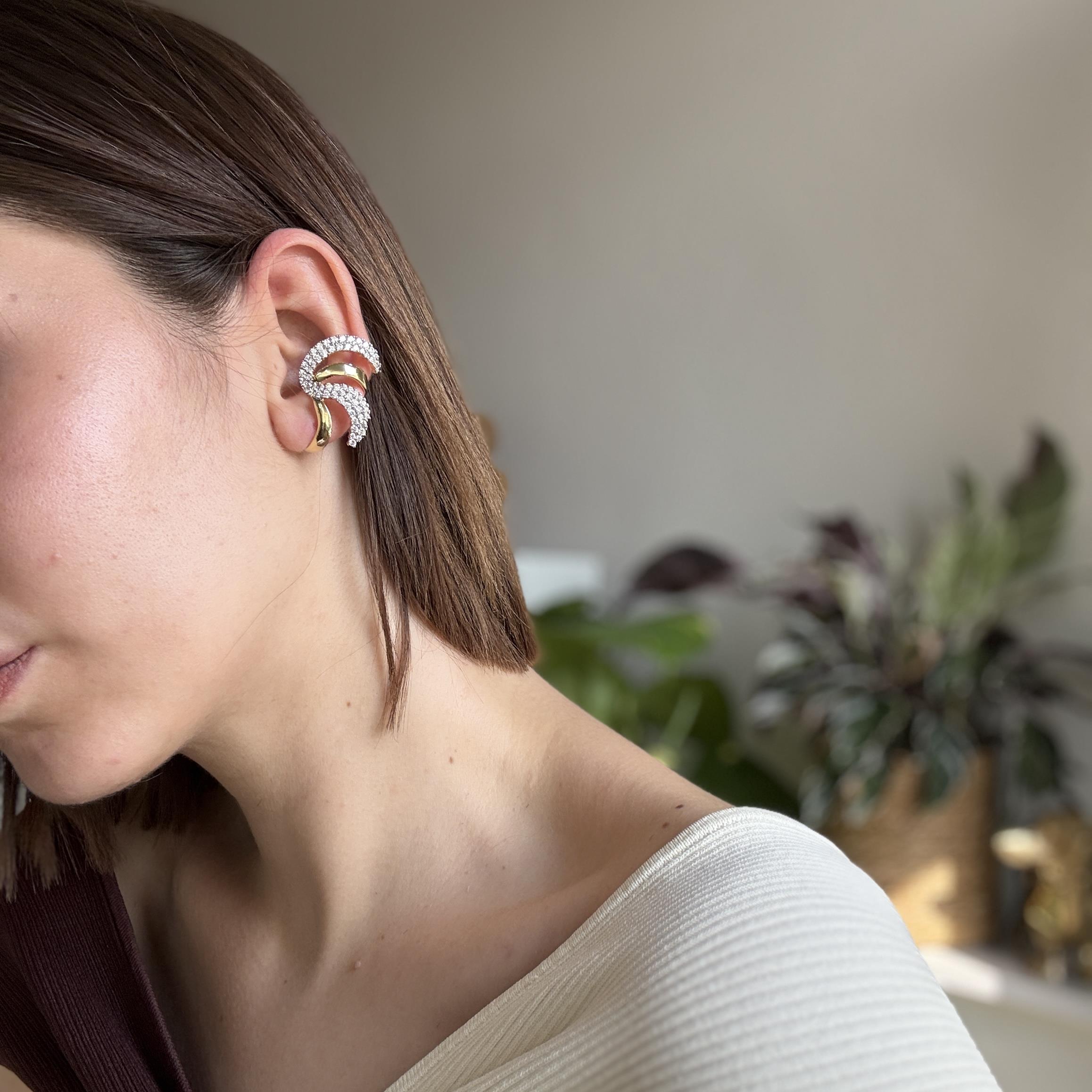 Tasarım Taşlı Earcuff