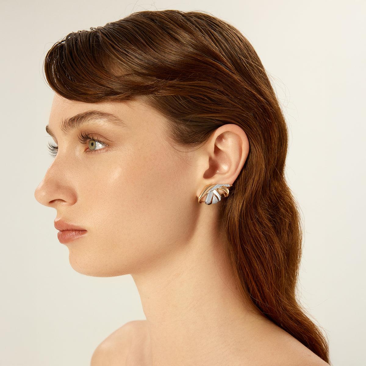 Tasarım Taşlı Küpe