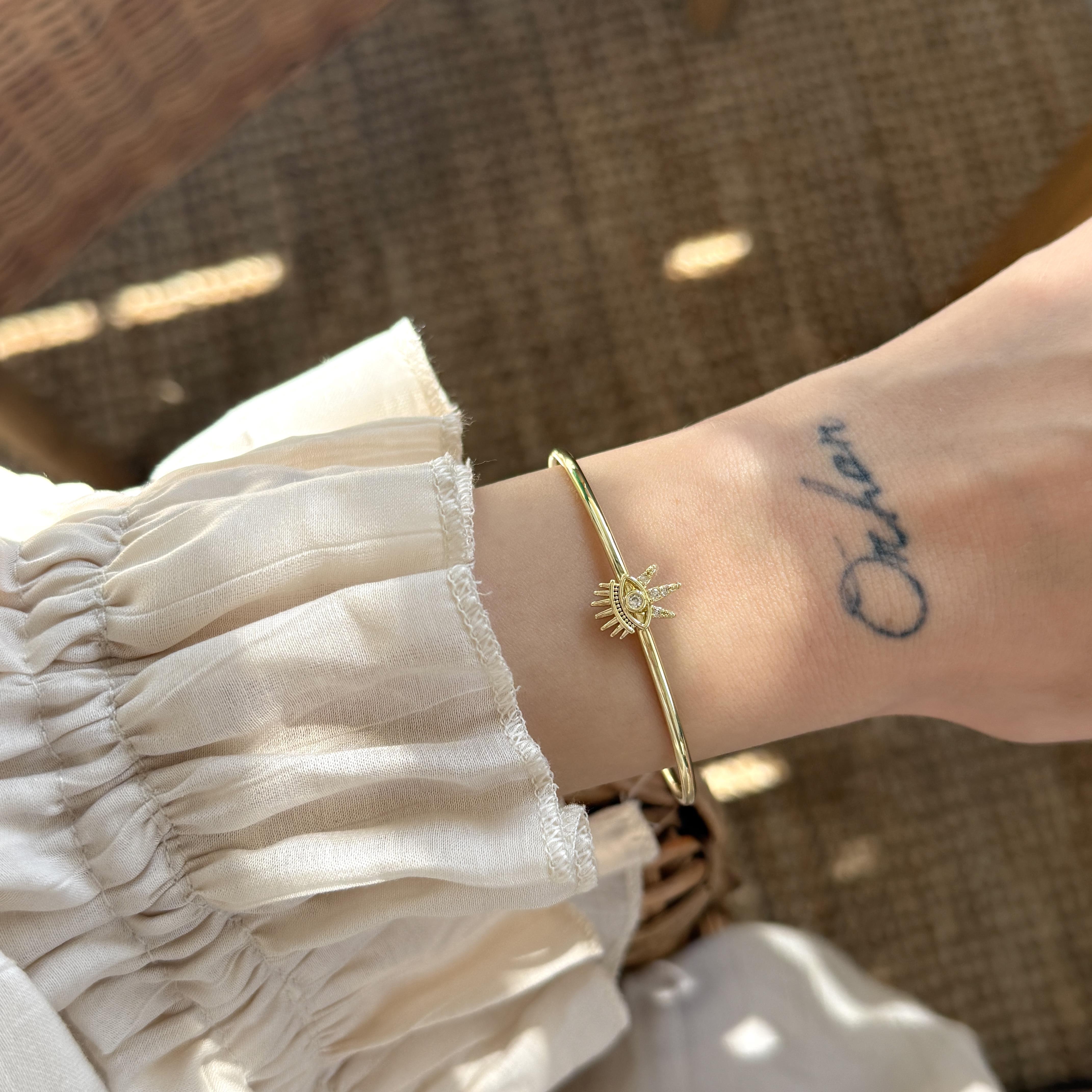 Taşlı Göz Bilezik