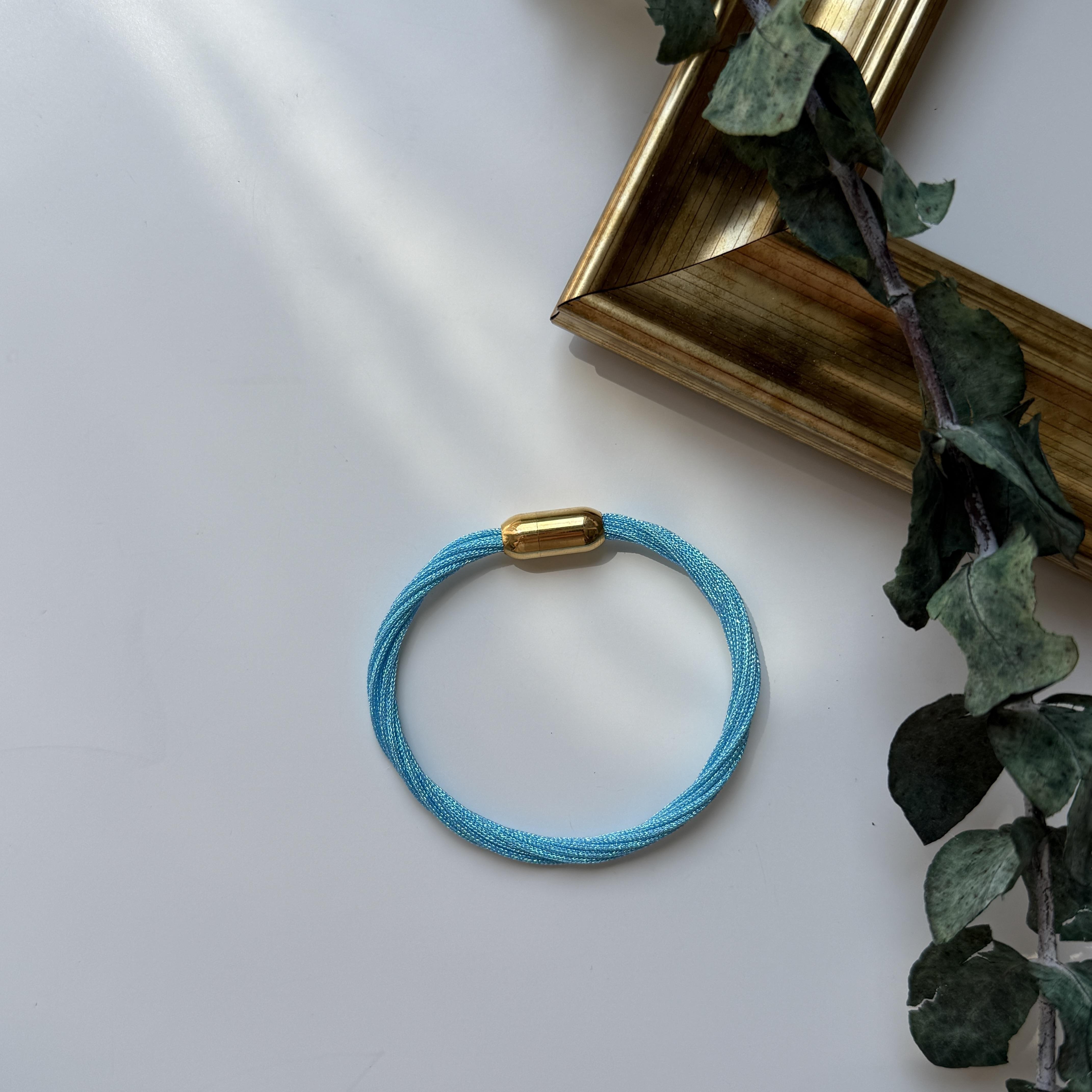 Turkuaz Burgu Mıknatıslı Bileklik