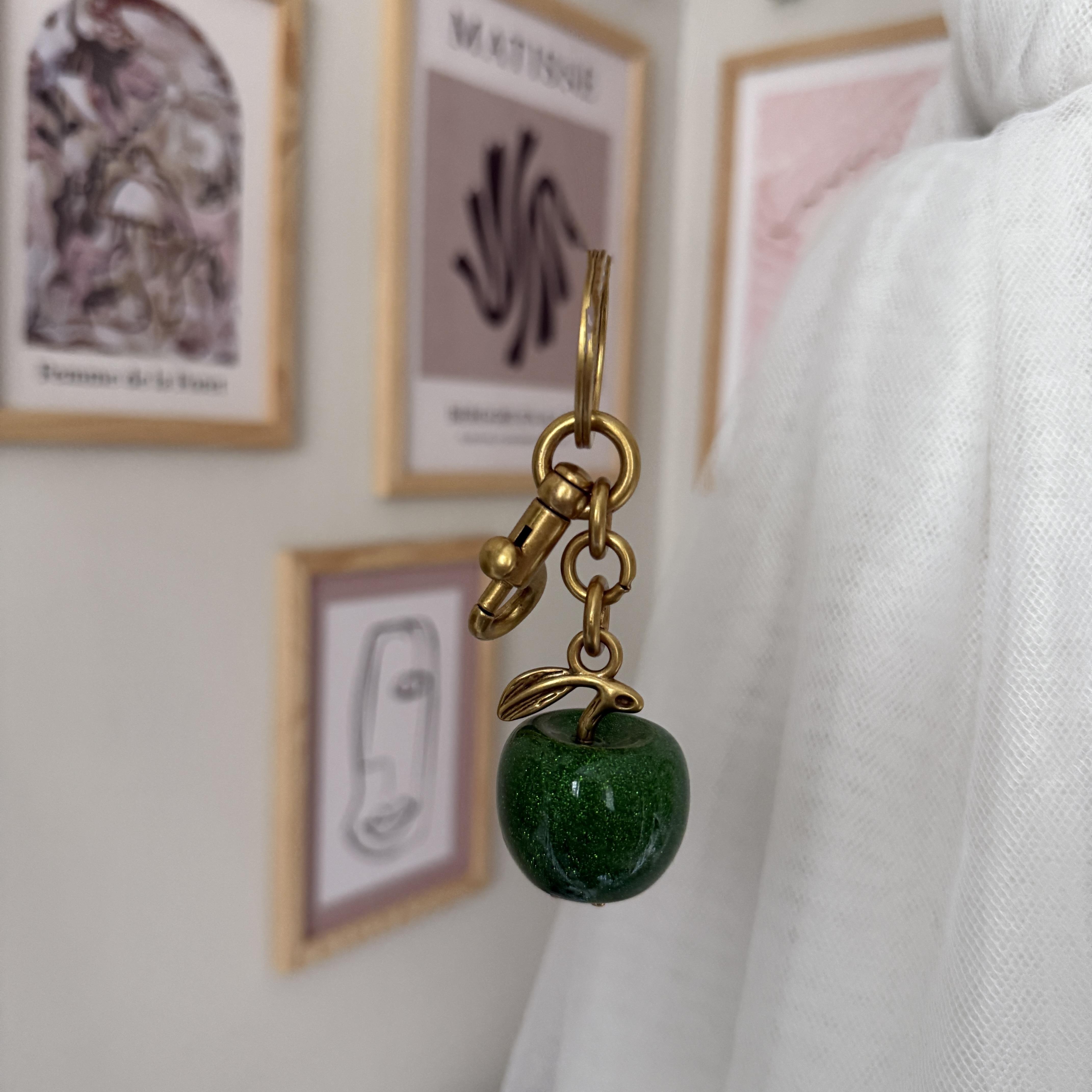 Yeşil Elma Çanta Aksesuarı&Anahtarlık