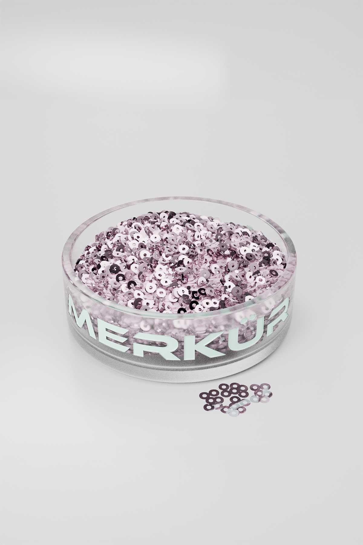3 mm Ortadan Delik Dökme Pul Payet Pembe 1000gr