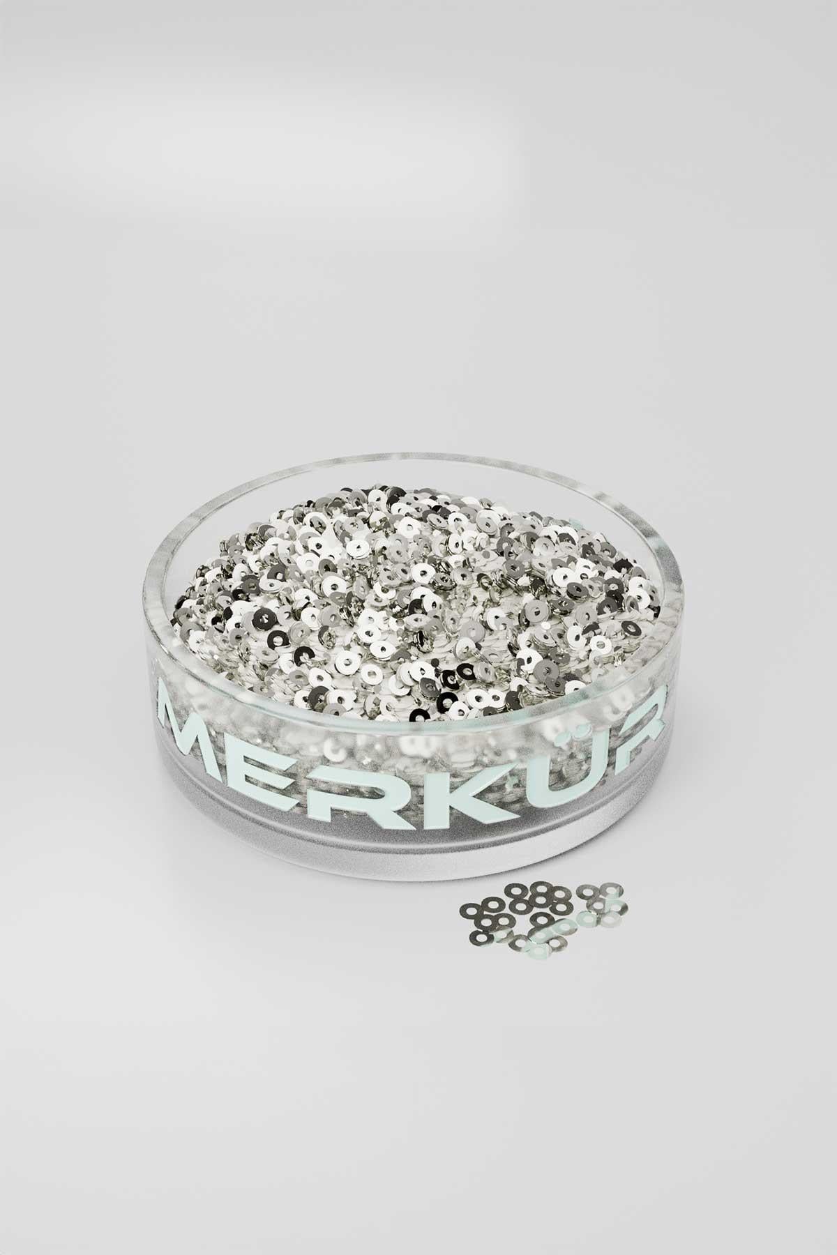 3 mm Ortadan Delik Dökme Pul Payet Silver - Gold 1000gr
