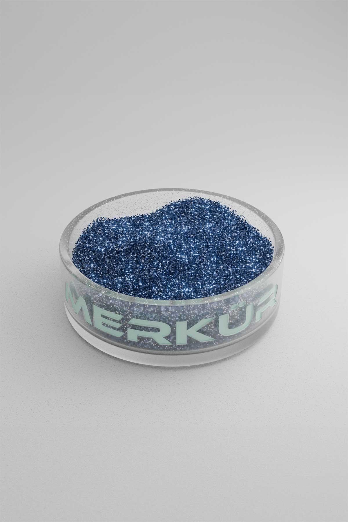 Koyu Toz Mavi Renk Toz Sim Glitter 1Kg